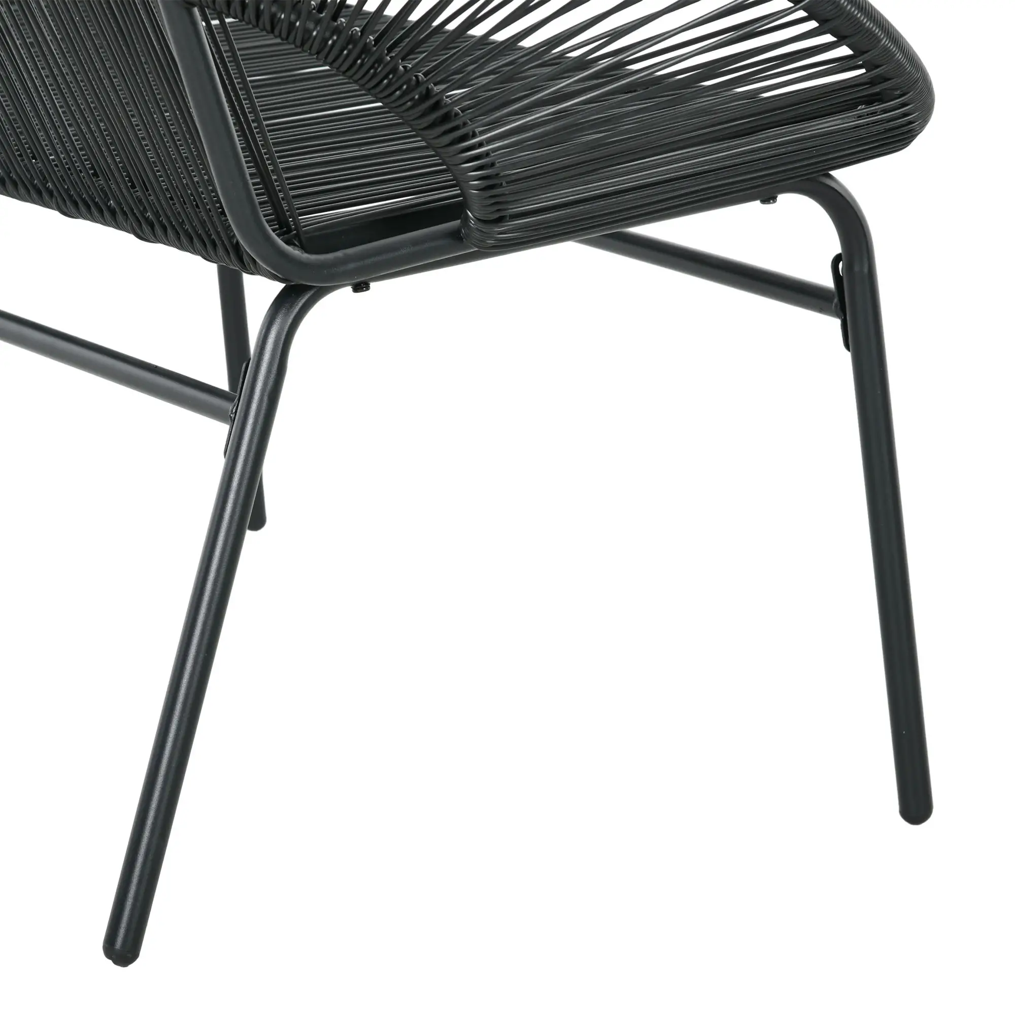 Outsunny Polyrattan Gartenbank 2-Sitzer Outdoor Balkon wetterfest
