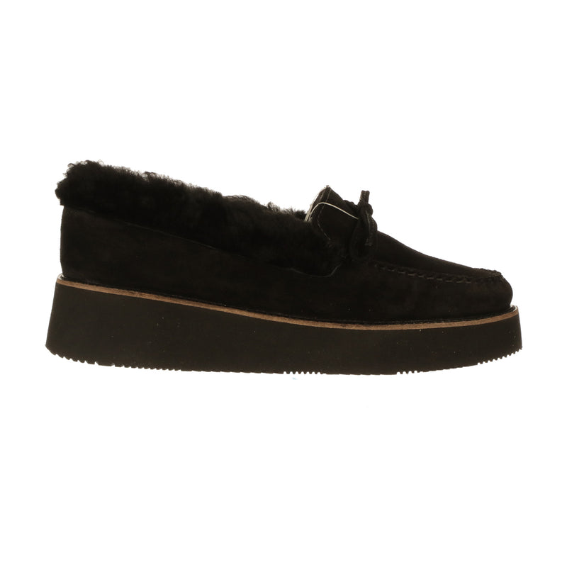 Shearling Wedge Moccasin