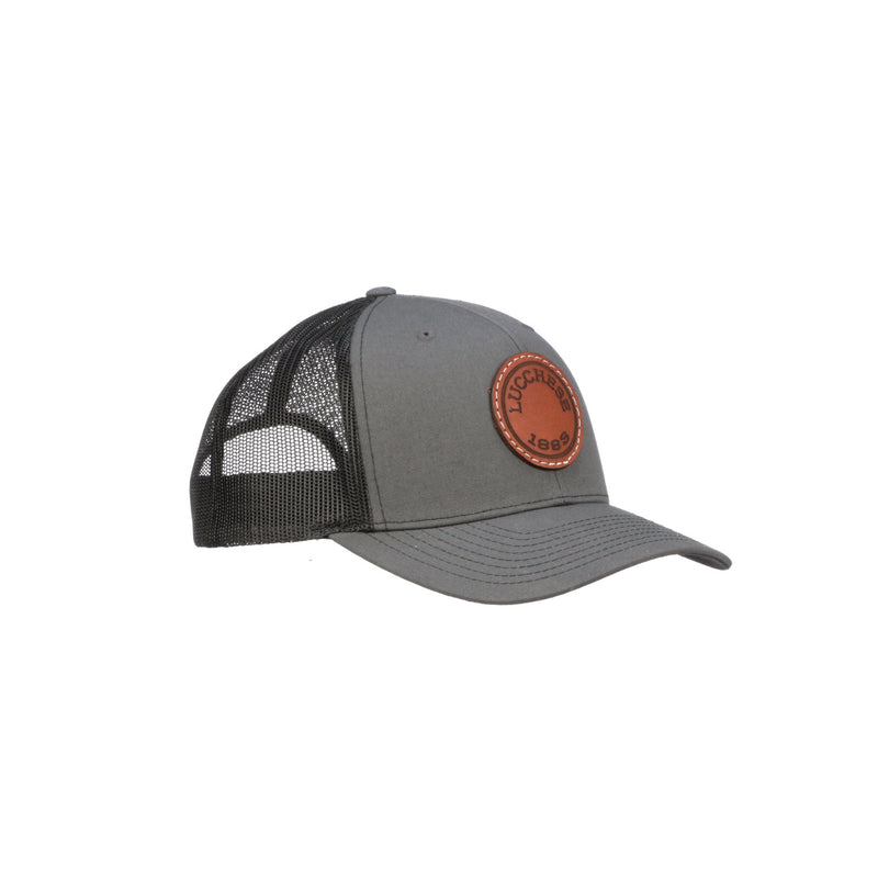Leather Patch Cap Round