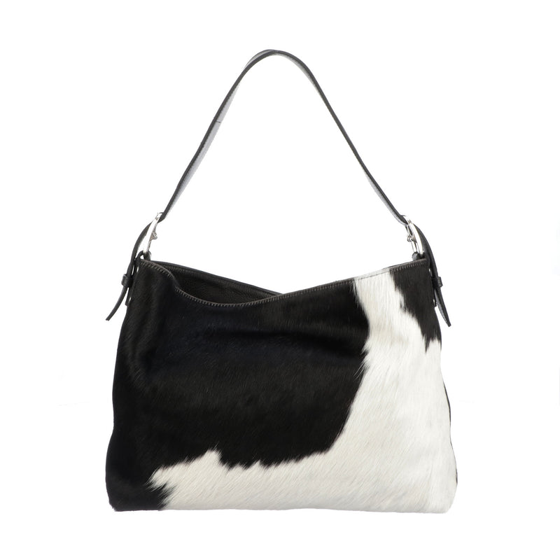 Cowprint Hobo Bag