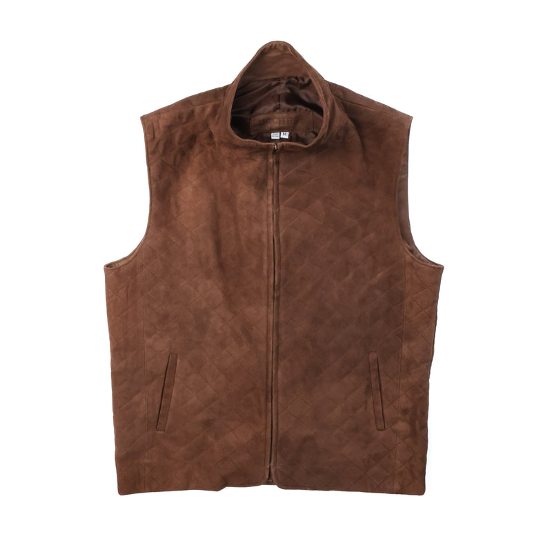Quilted Suede Vest