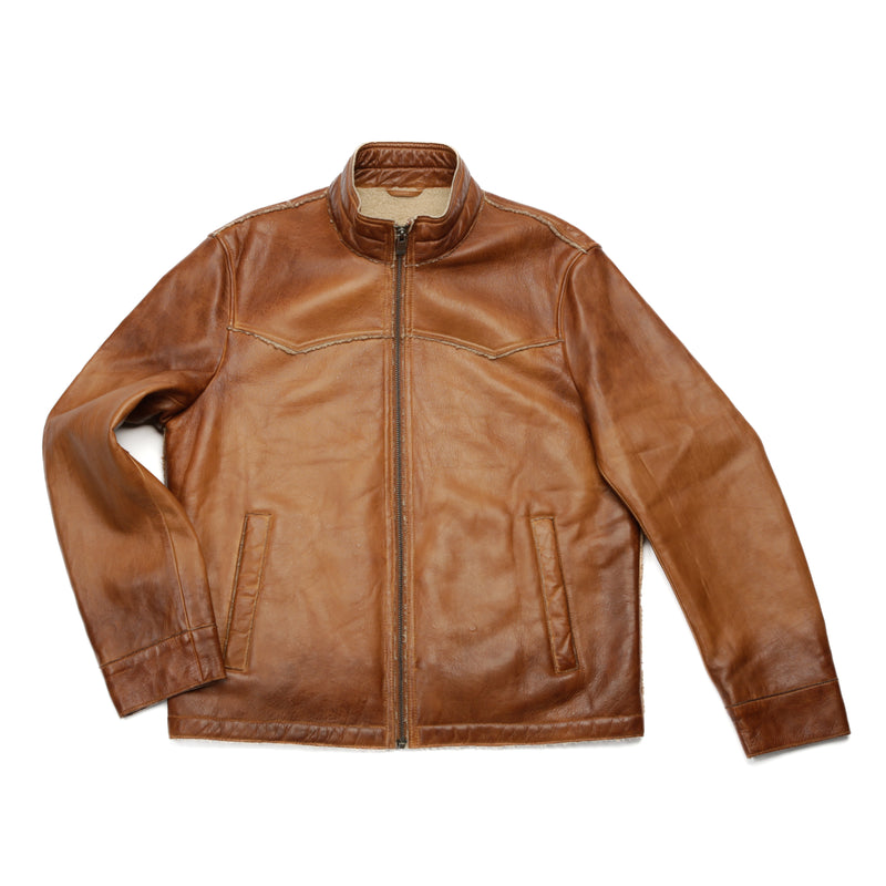 Leather Sherpa Jacket