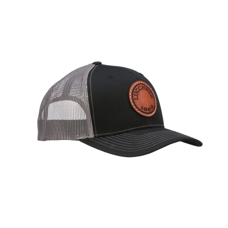 Leather Patch Cap Round