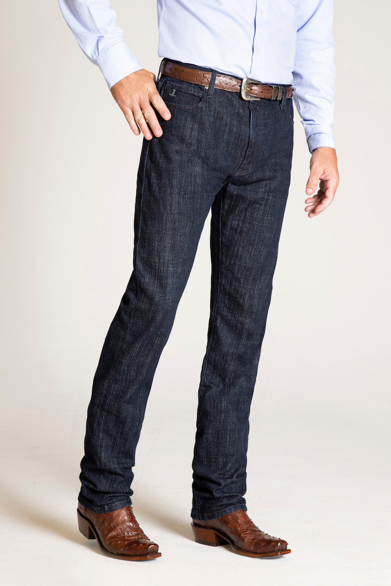 Relaxed Straight Denim 每 Medium Wash