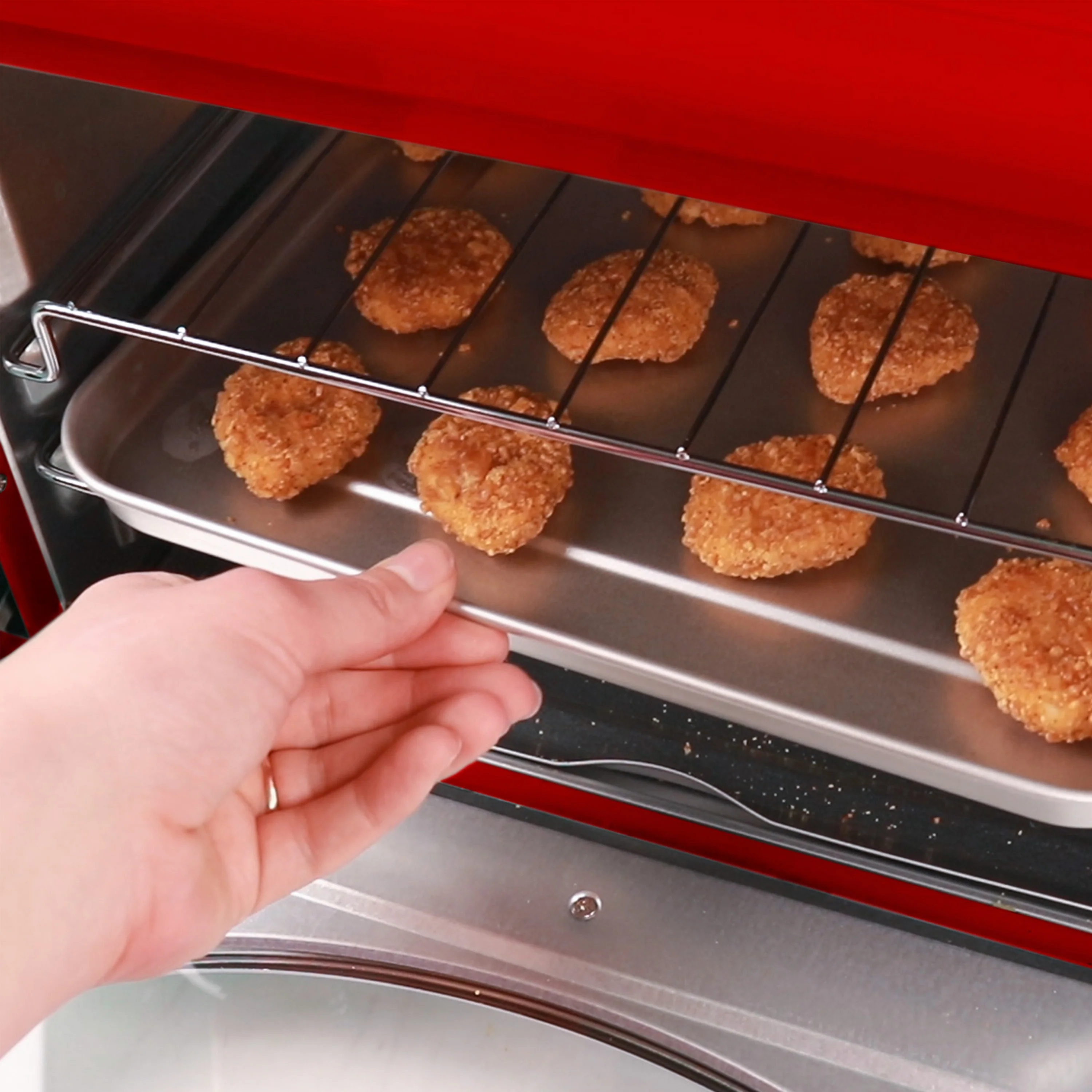 Nostalgia RTOV2RR Retro 12Slice Convection Toaster Oven Fansideac