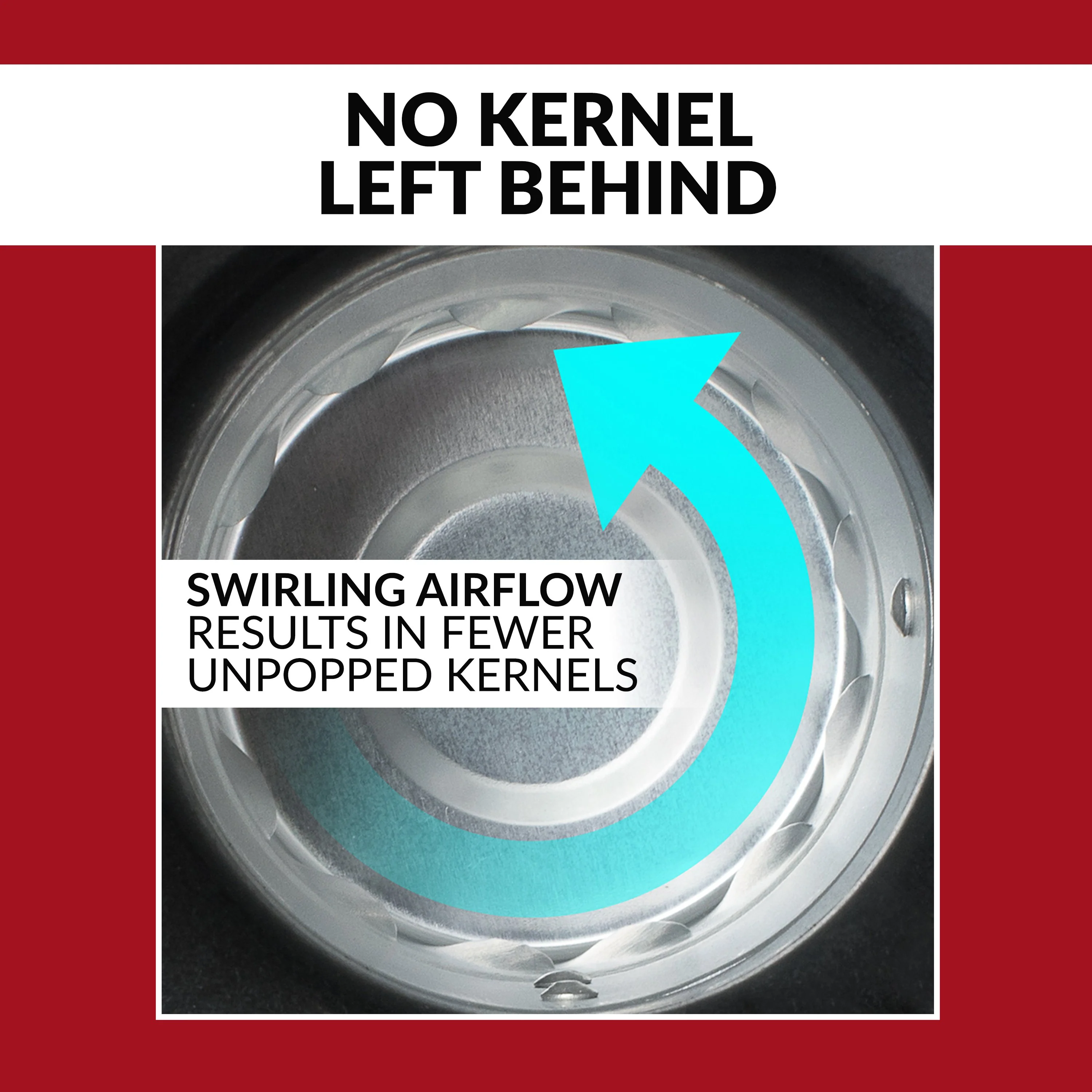 16Cup AirPop Popcorn Maker, Red Fansideac