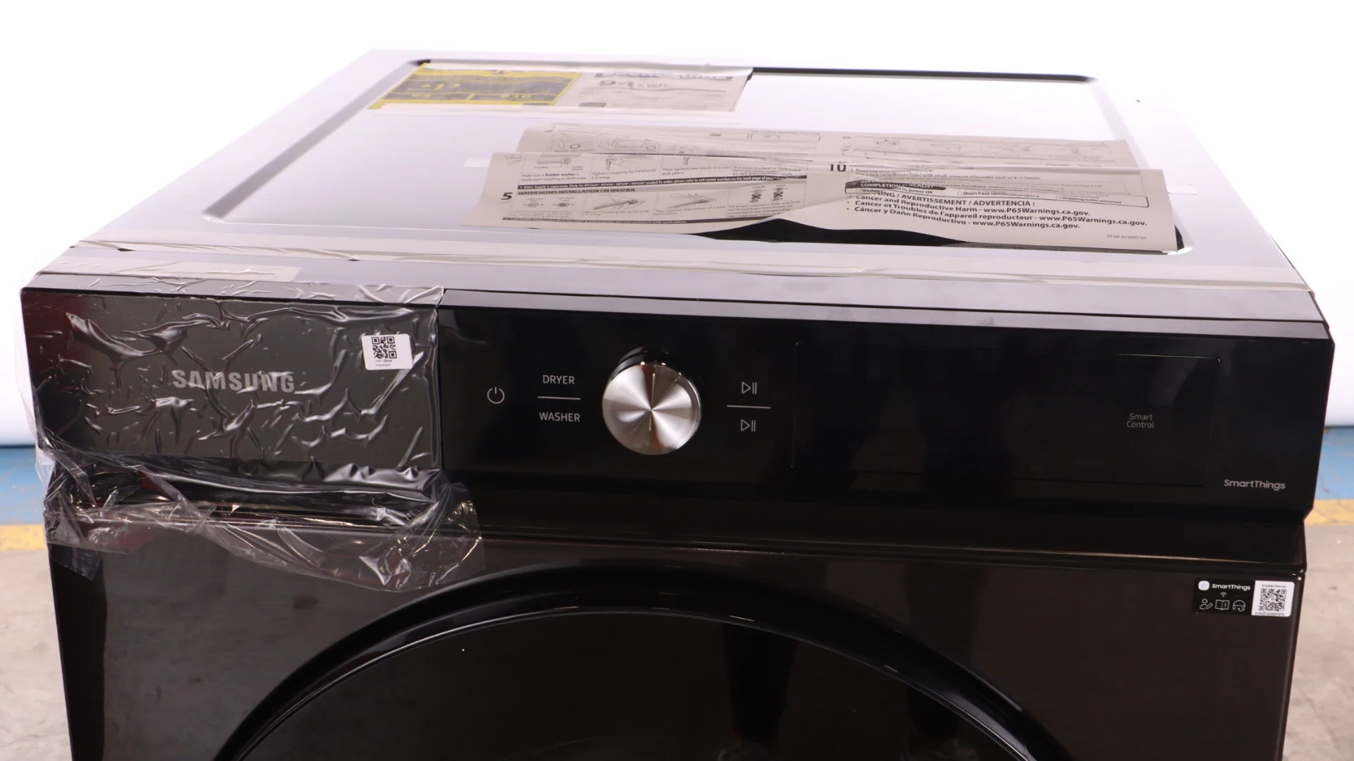 SAMSUNG BESPOKE 27 IN. 5.3 CU. FT. BLACK STAINLESS STEEL FRONT LOAD