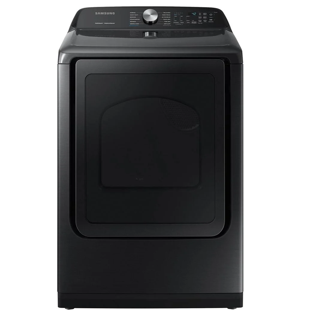 SAMSUNG 27 IN. 7.4 CU. FT. BLACK STAINLESS STEEL ELECTRIC DRYER WITH