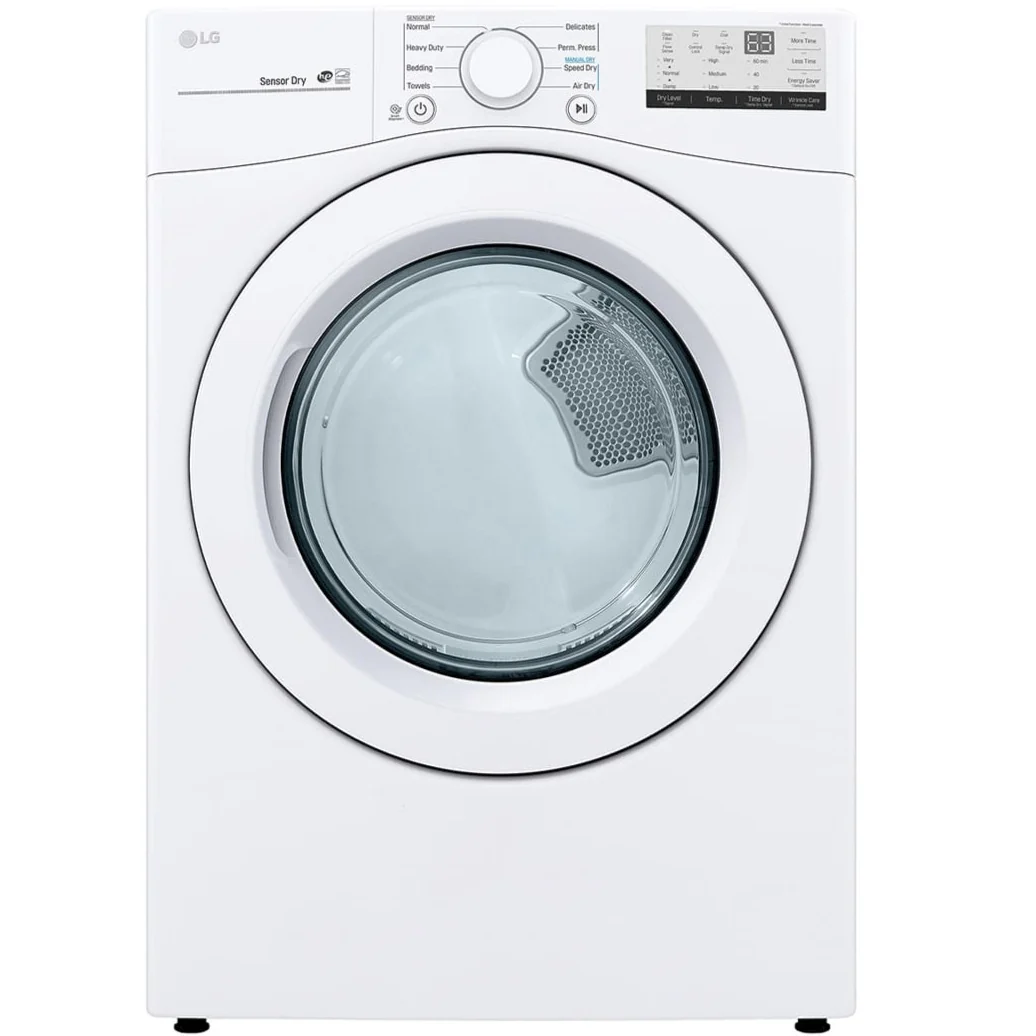 LG WHITE 7.4 CU. FT. ULTRA LARGE CAPACITY ELECTRIC DRYER DLE3400W