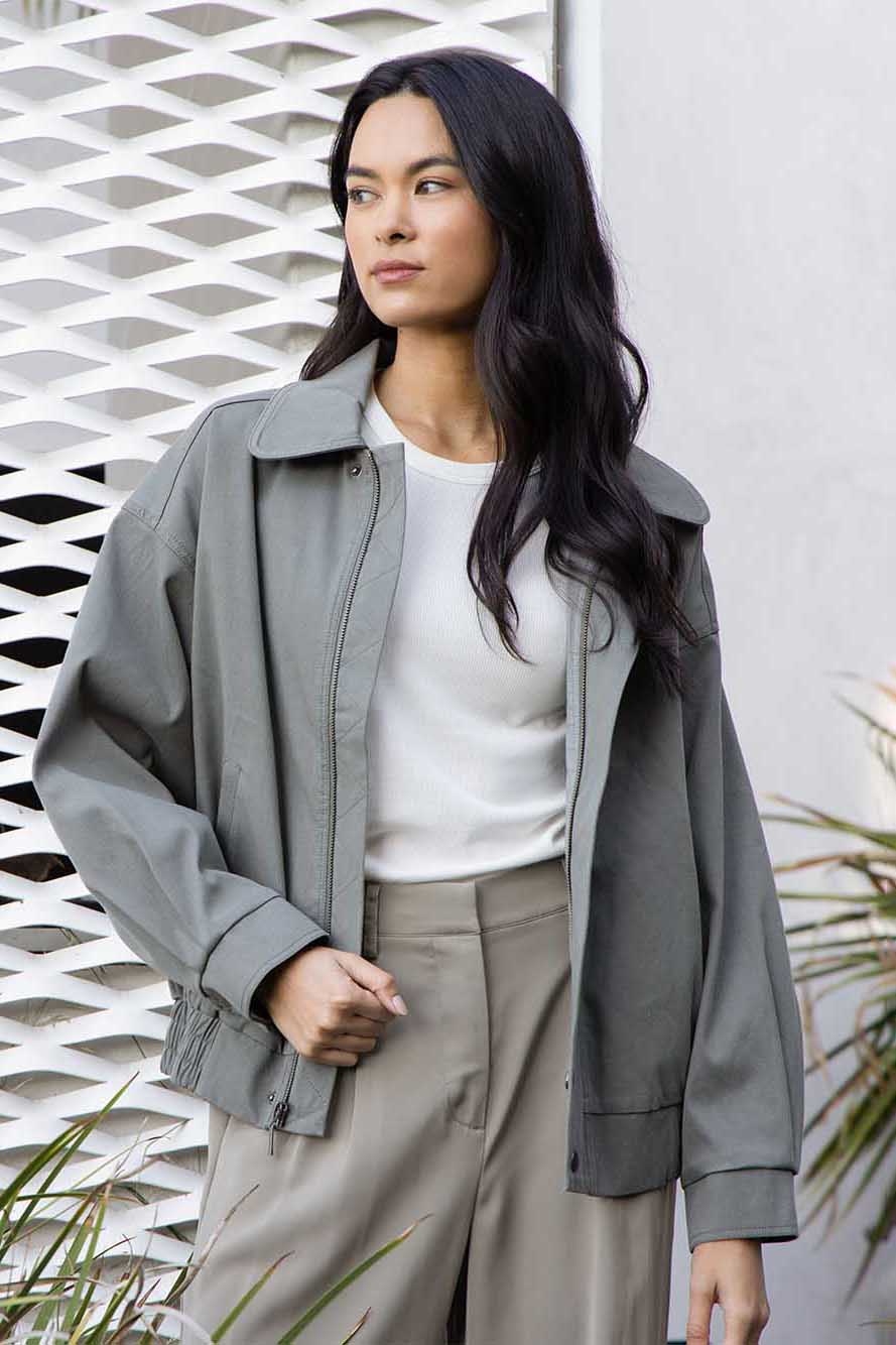 Anderson Oversized Jacket - Sage