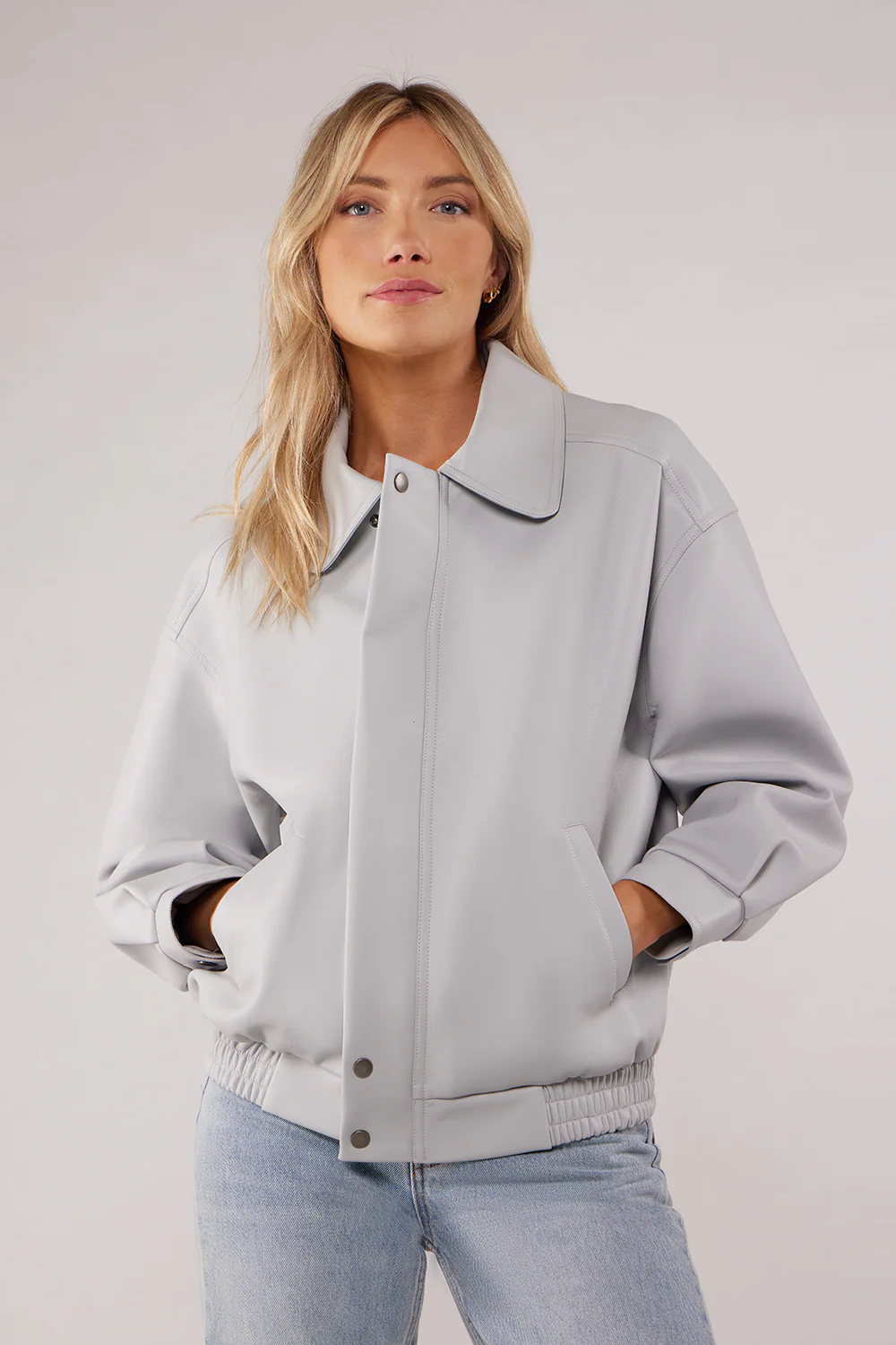 BARROW OVERSIZED JACKET - POWDER BLUE