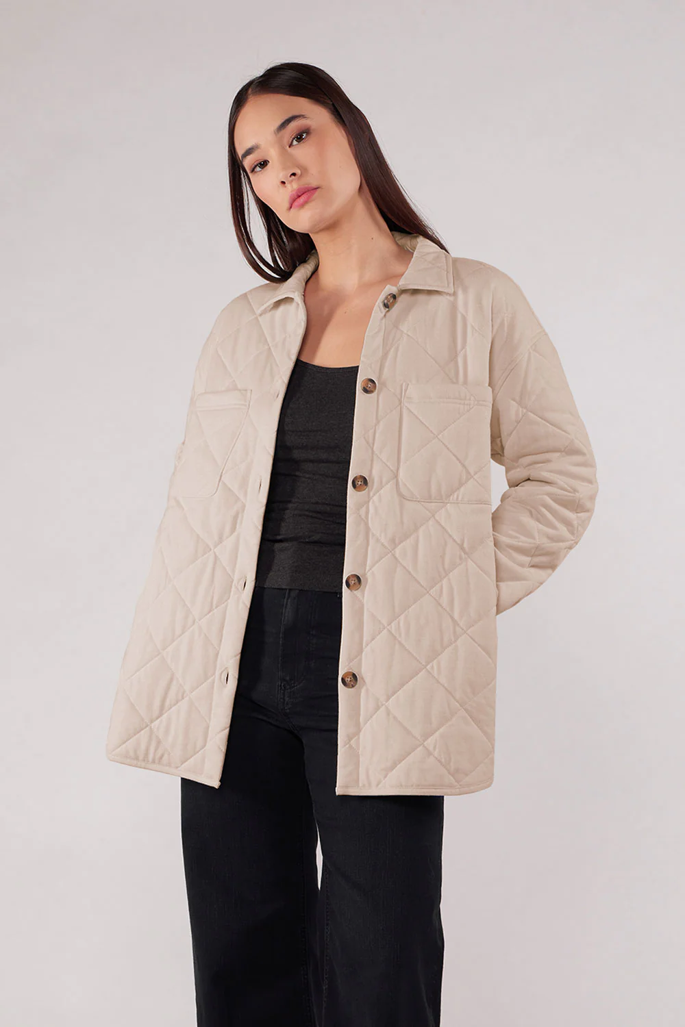 Ellwood Quilted Jacket - Natural