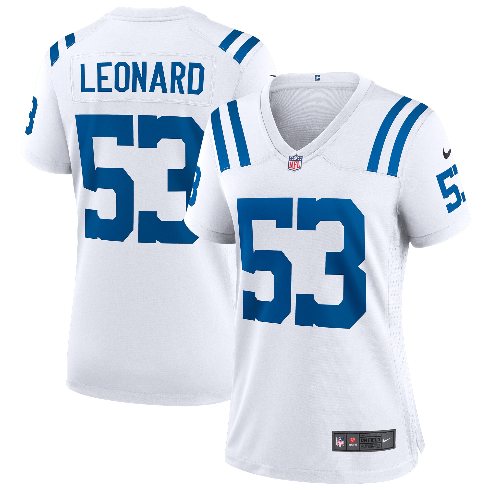 Shaquille Leonard Indianapolis Colts Women's Game Player Jersey - White - myjerseyhub