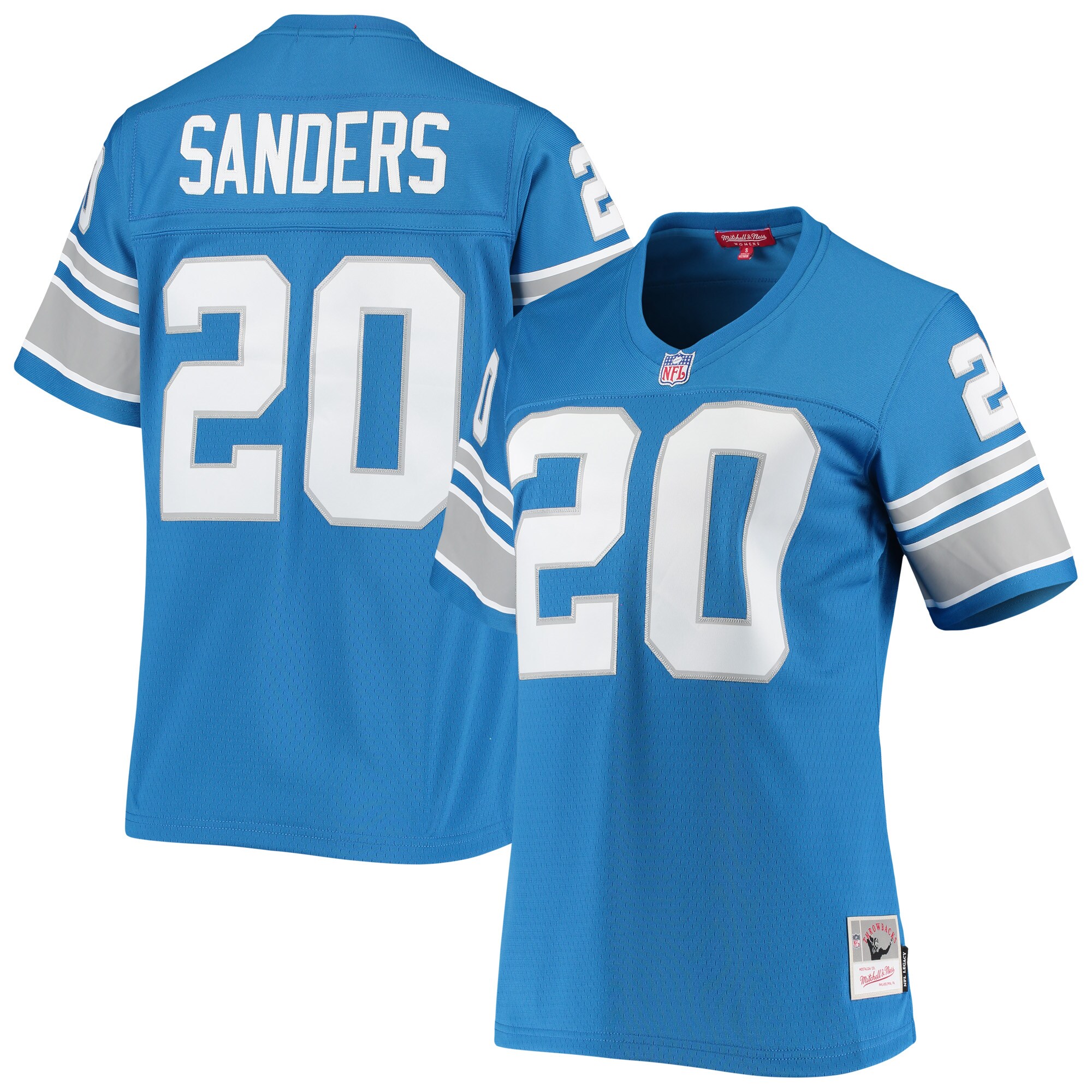 Barry Sanders Detroit Lions Mitchell & Ness Women's 1996 Legacy Replica Jersey - Blue - myjerseyhub