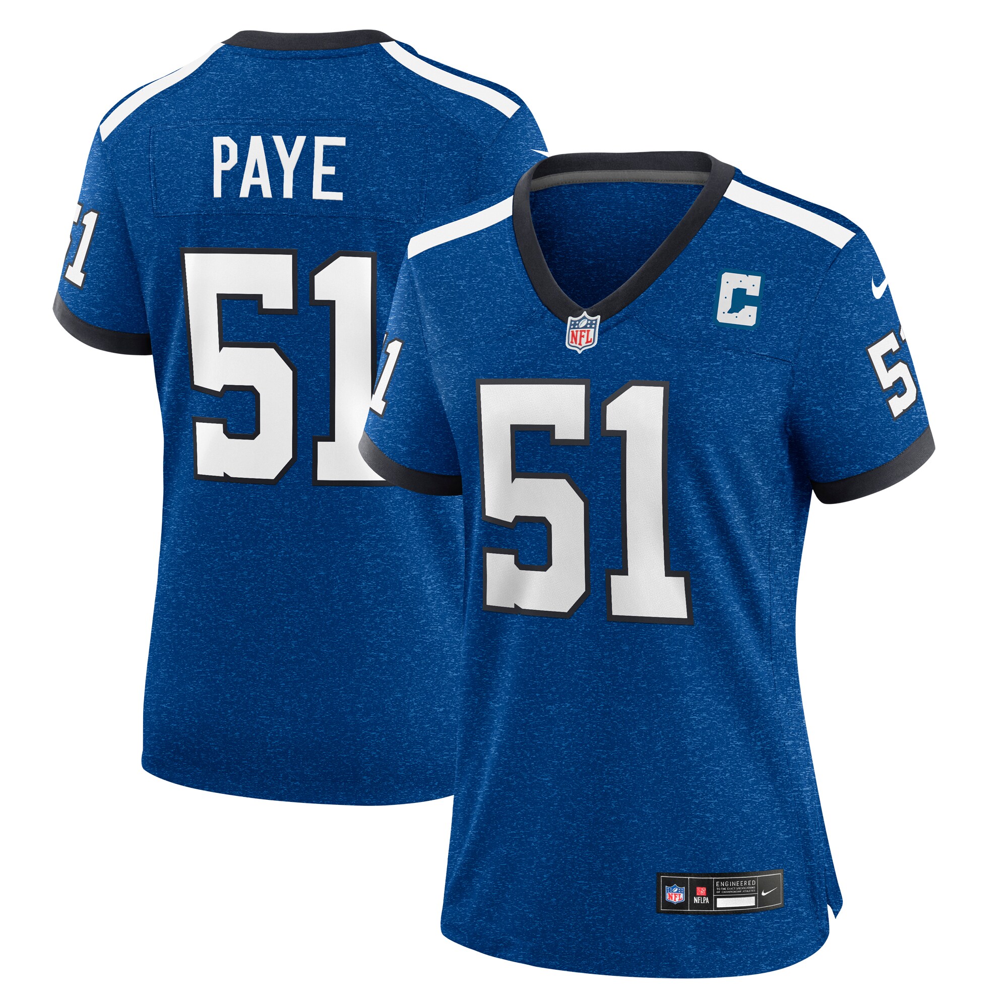 Kwity Paye Indianapolis Colts Women's Indiana Nights Alternate Game Jersey - Royal - myjerseyhub