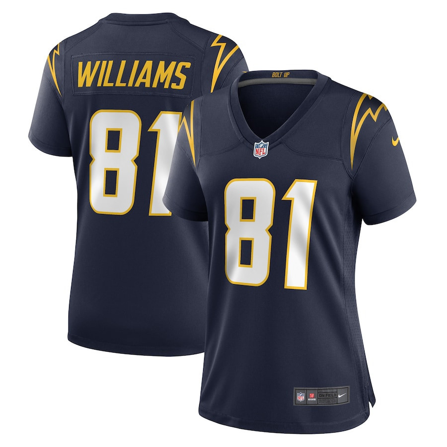Mike Williams 81 Los Angeles Chargers Women Alternate Team Game Jersey - Navy - myjerseyhub