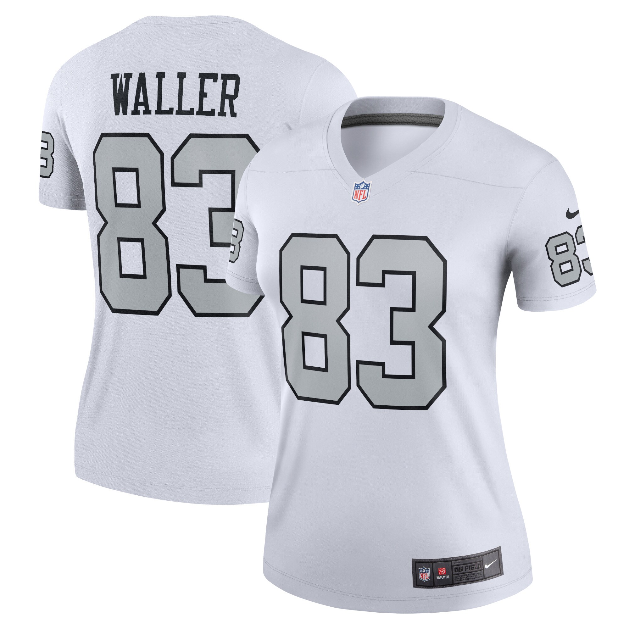Darren Waller Las Vegas Raiders Women's Alternate Legend Jersey - White - myjerseyhub