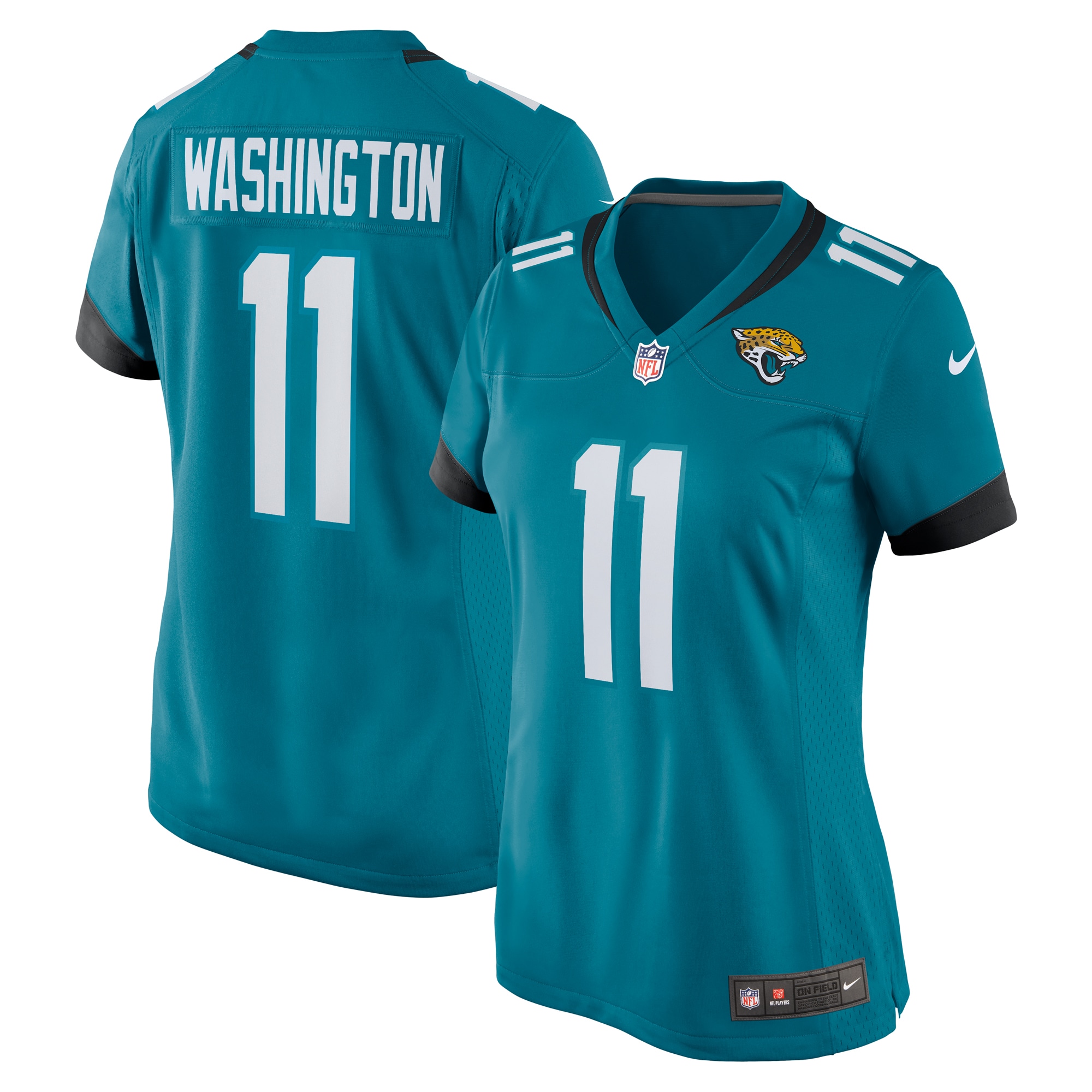 Parker Washington Jacksonville Jaguars Women's Team Game Jersey - Teal - myjerseyhub
