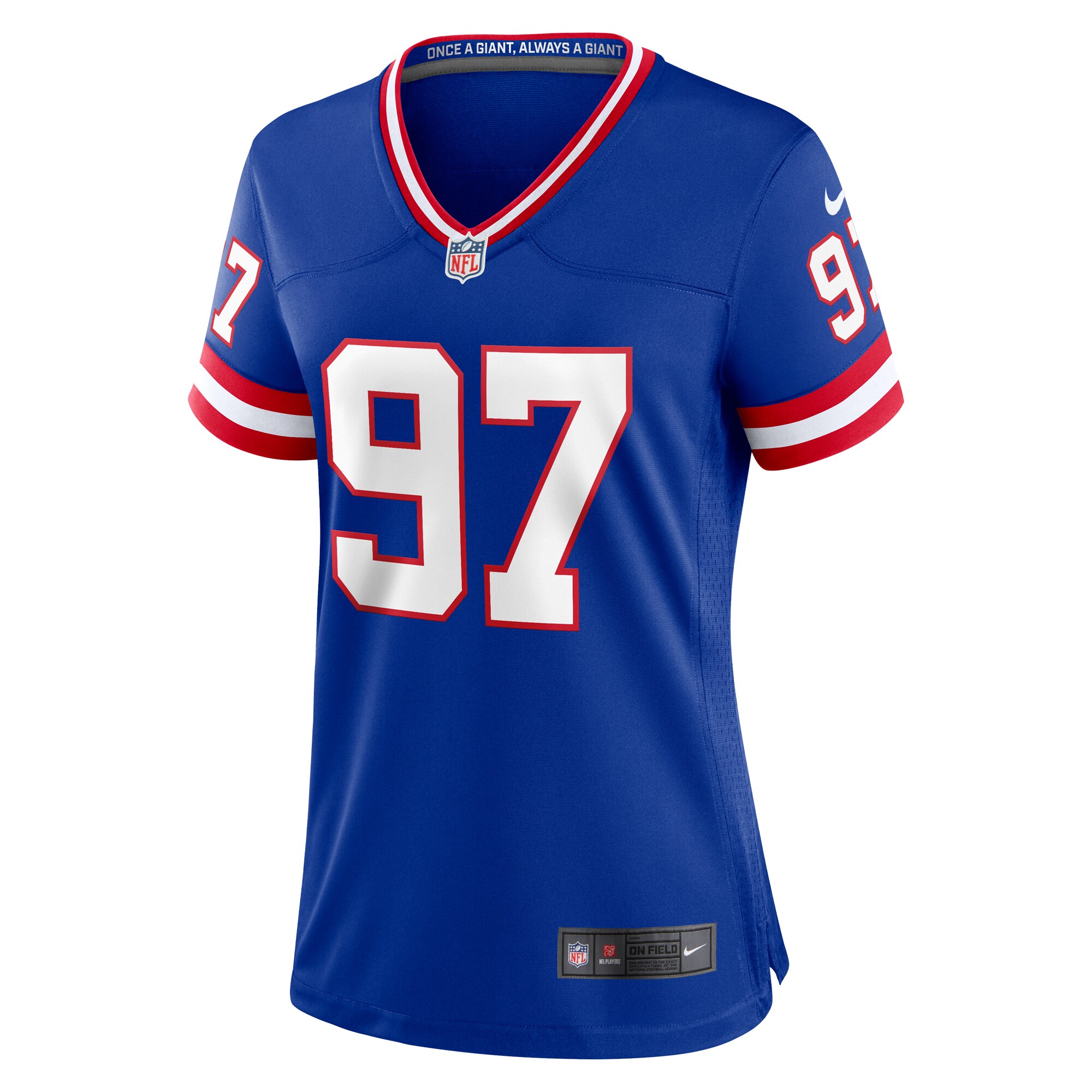 Dexter Lawrence II New York Giants Women's Classic Game Player Jersey - Royal - myjerseyhub