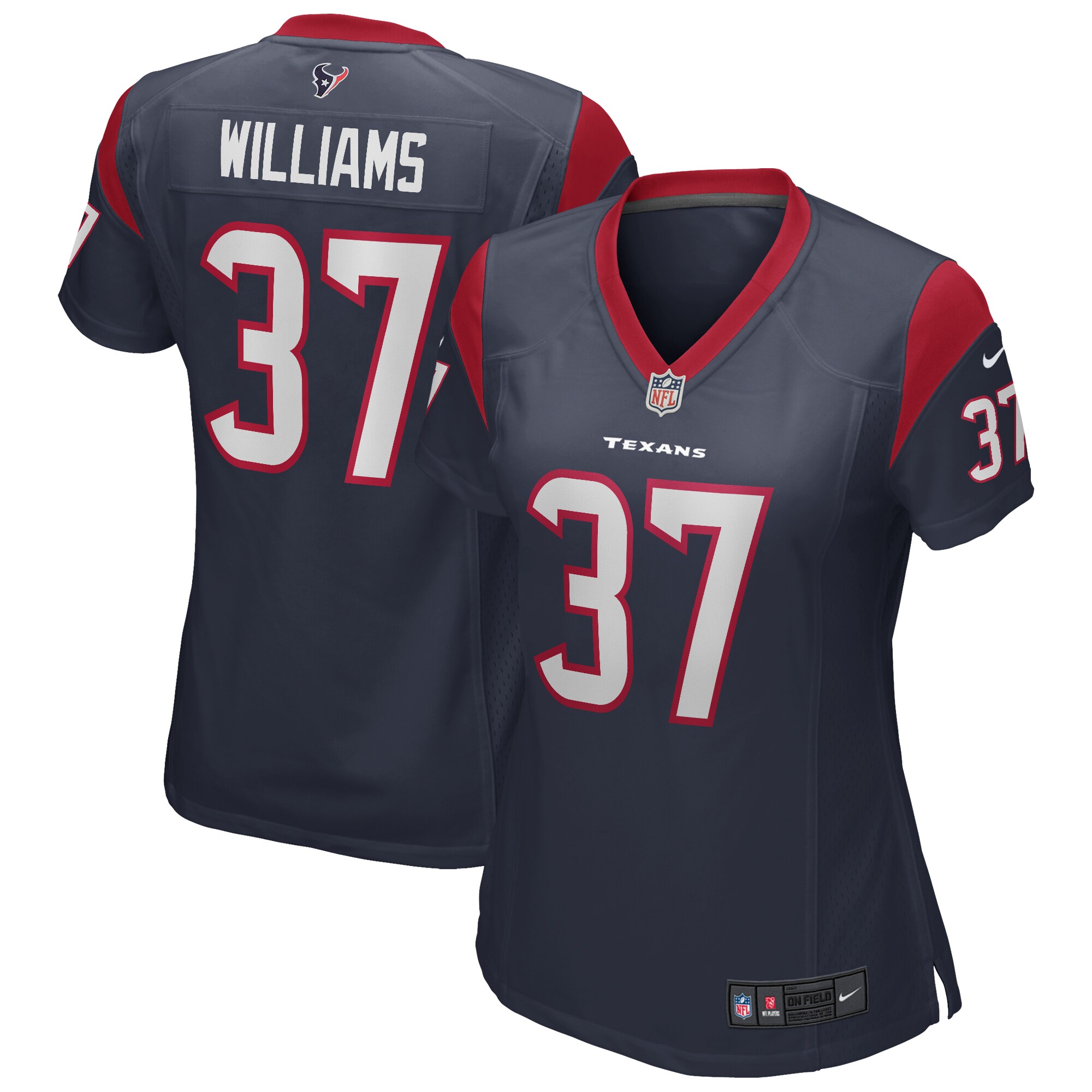 Domanick Williams Houston Texans Women's Game Retired Player Jersey - Navy - myjerseyhub