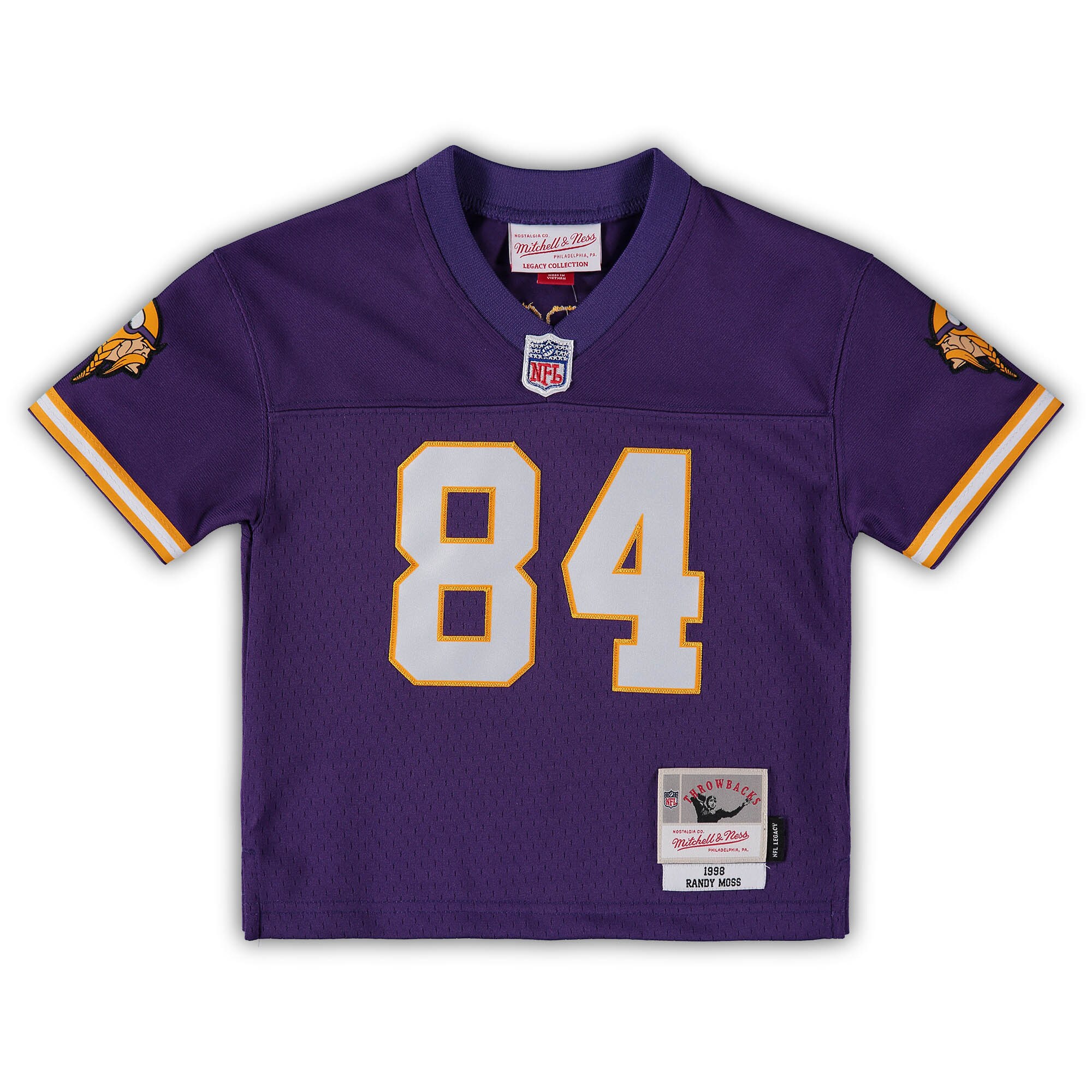 Randy Moss Minnesota Vikings Mitchell & Ness Toddler 1998 Retired Legacy Jersey - Purple - myjerseyhub