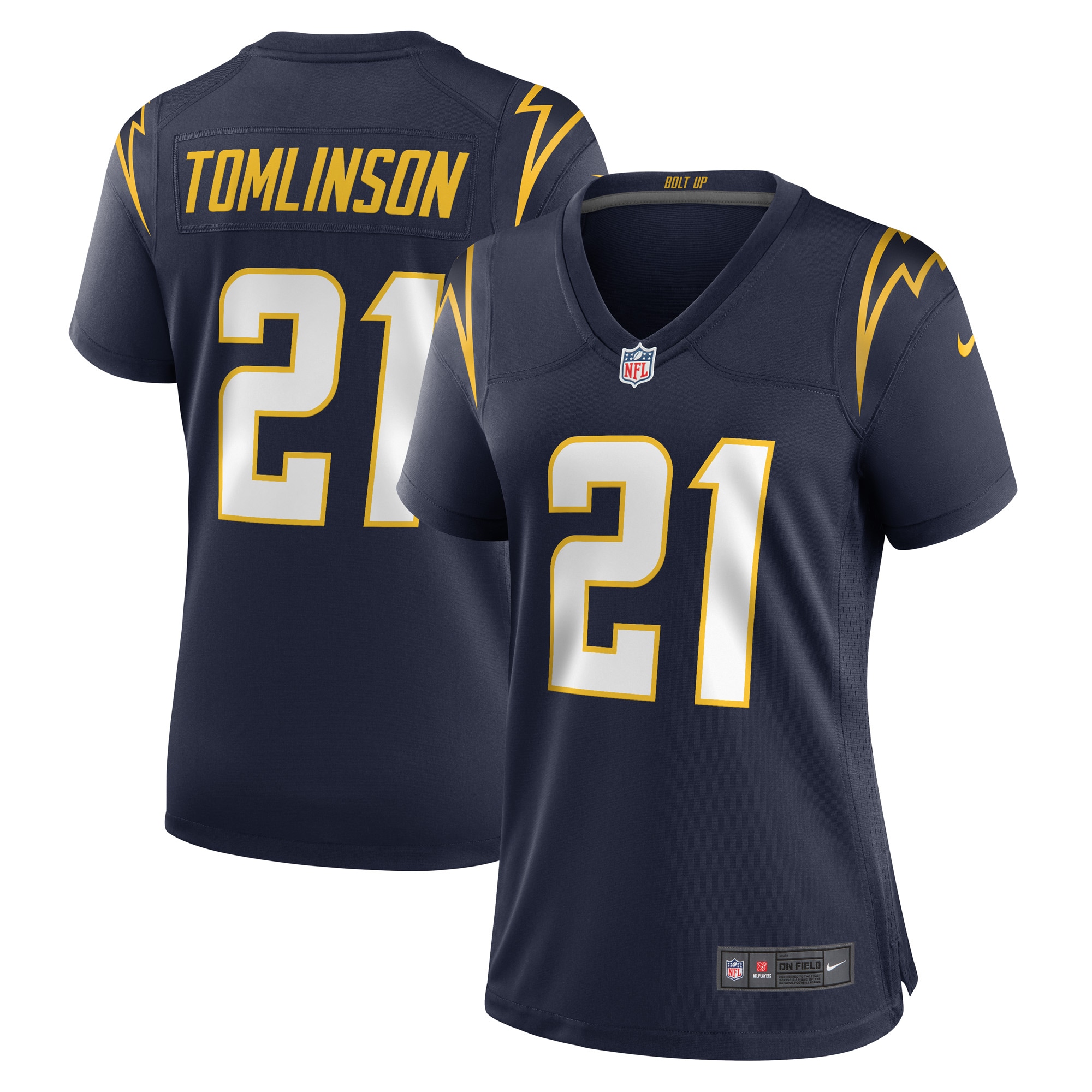 LaDainian Tomlinson Los Angeles Chargers Women's Retired Player Jersey - Navy - myjerseyhub
