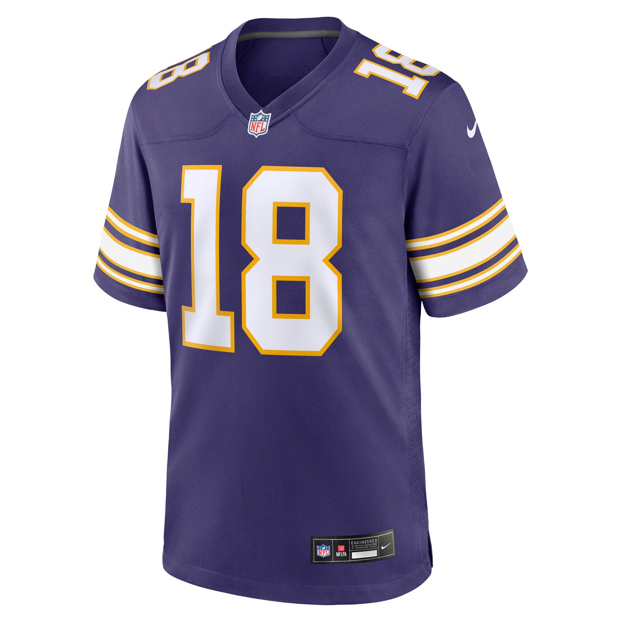 Justin Jefferson Minnesota Vikings Classic Player Game Jersey - Purple - myjerseyhub