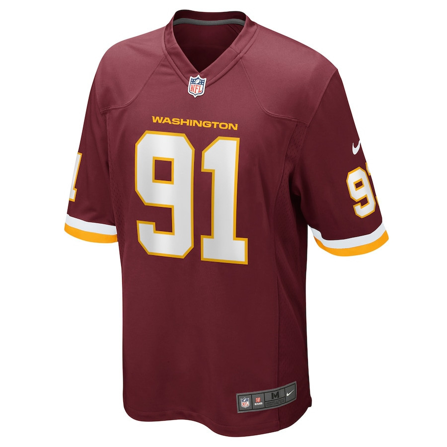 Ryan Kerrigan 91 Washington Commanders Football Team Men Game Jersey - Burgundy - myjerseyhub