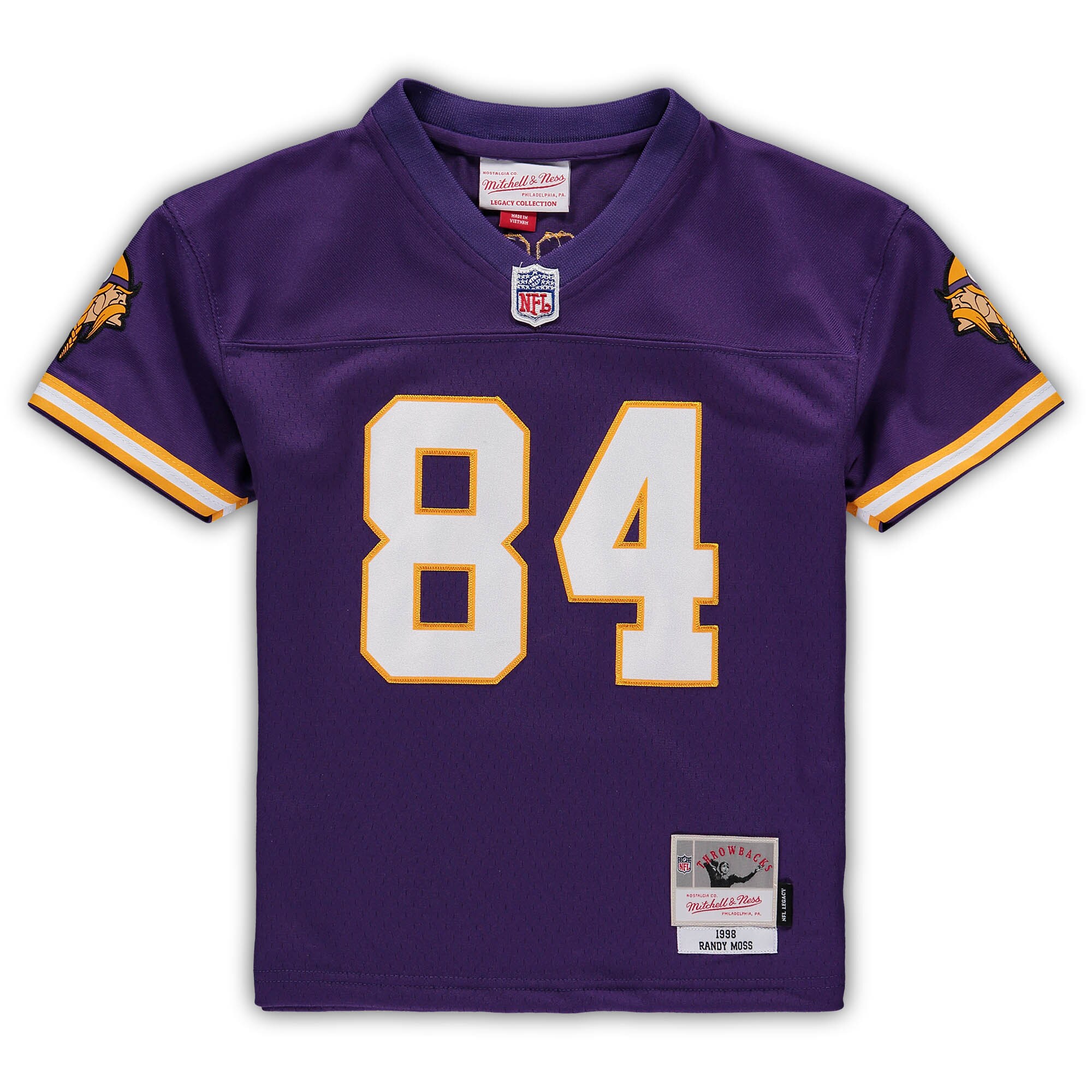 Randy Moss Minnesota Vikings Mitchell & Ness Male Preschool 1998 Retired Legacy Jersey - Purple - myjerseyhub