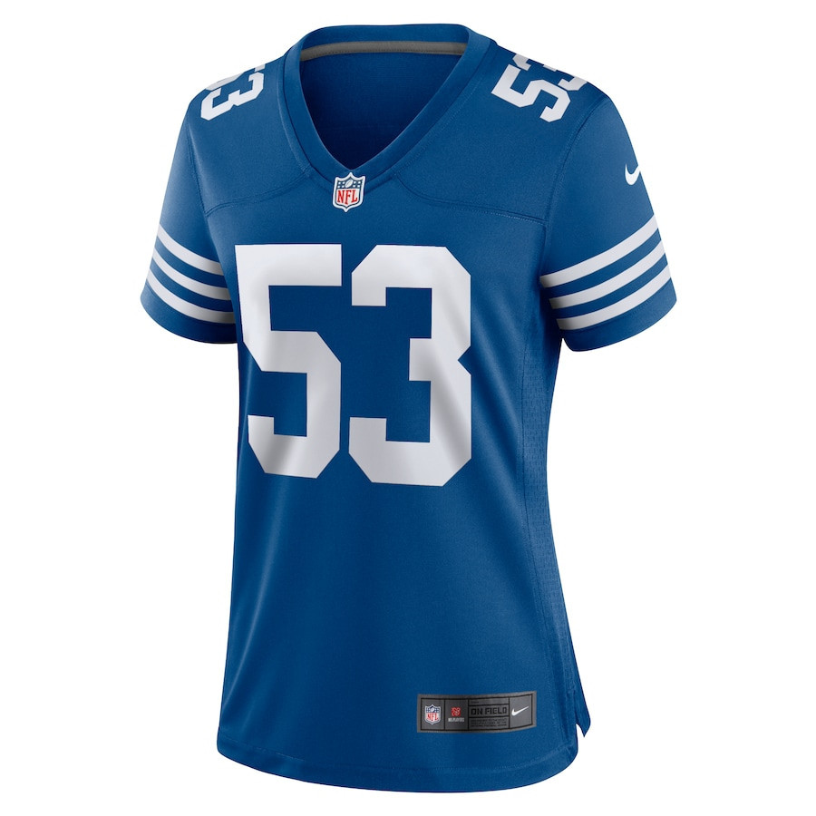 Shaquille Leonard 53 Indianapolis Colts Women Alternate Game Jersey - Royal - myjerseyhub