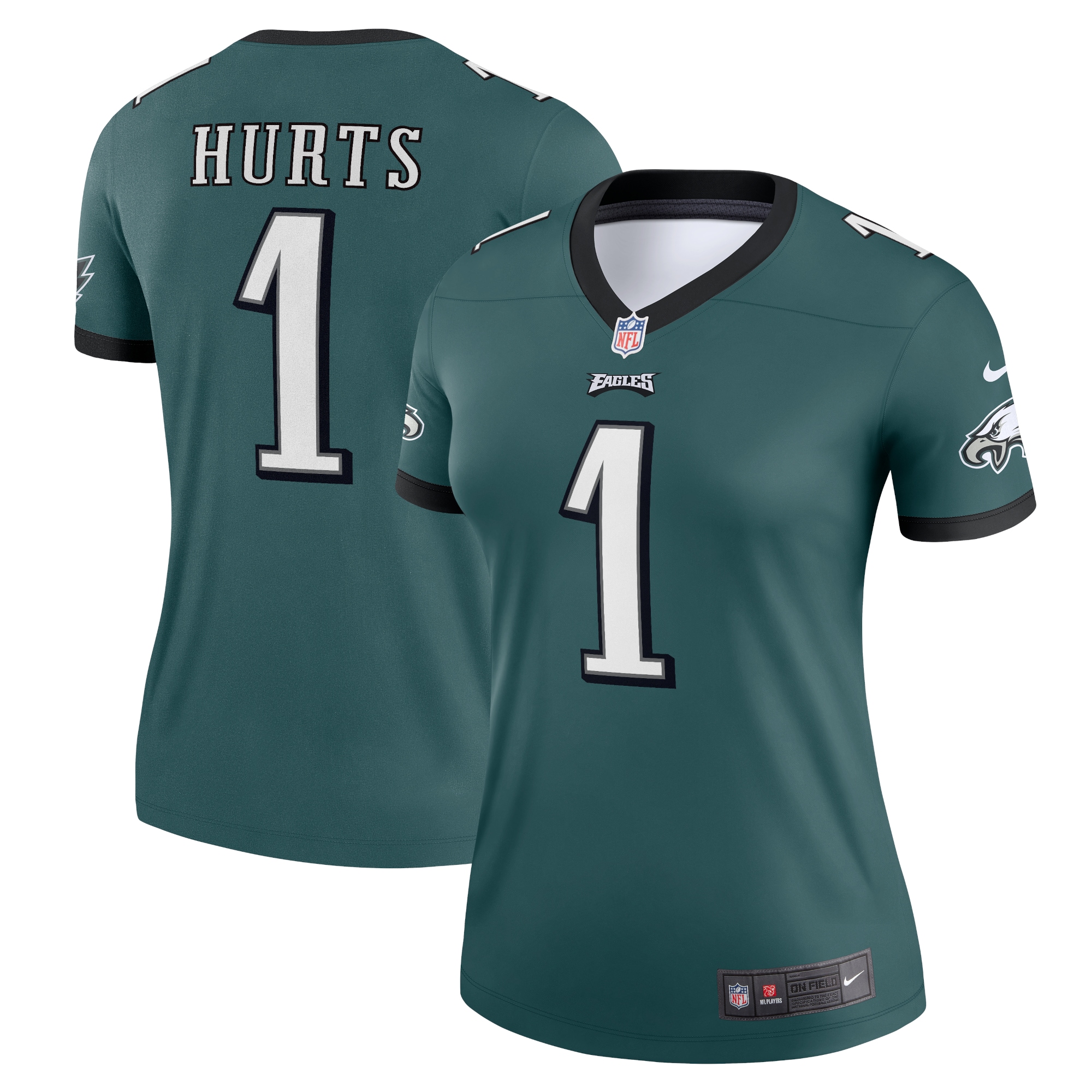 Jalen Hurts Philadelphia Eagles Women's Legend Jersey - Midnight Green - myjerseyhub