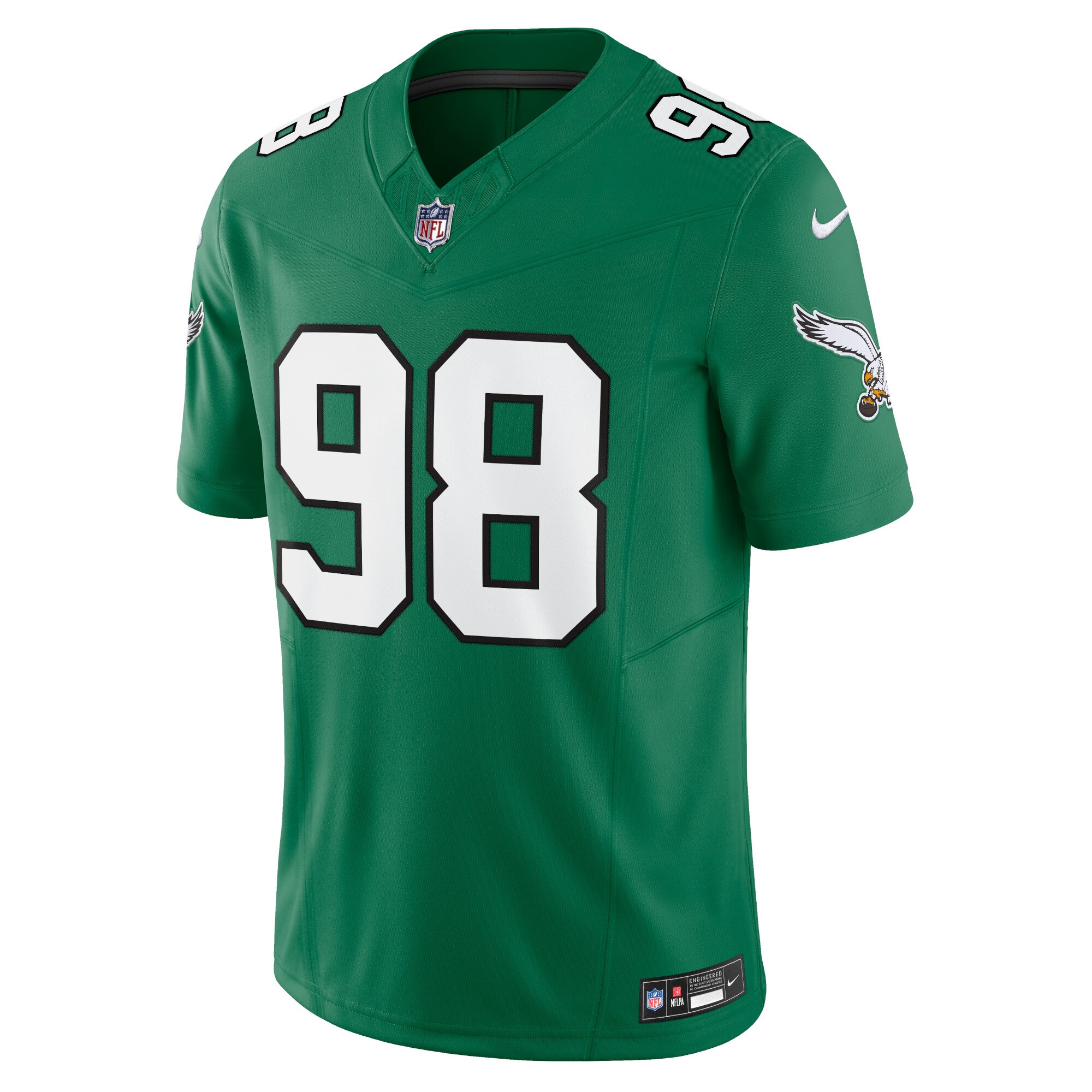 Jalen Carter Philadelphia Eagles Alternate Vapor F.U.S.E. Limited Jersey - Kelly Green - myjerseyhub