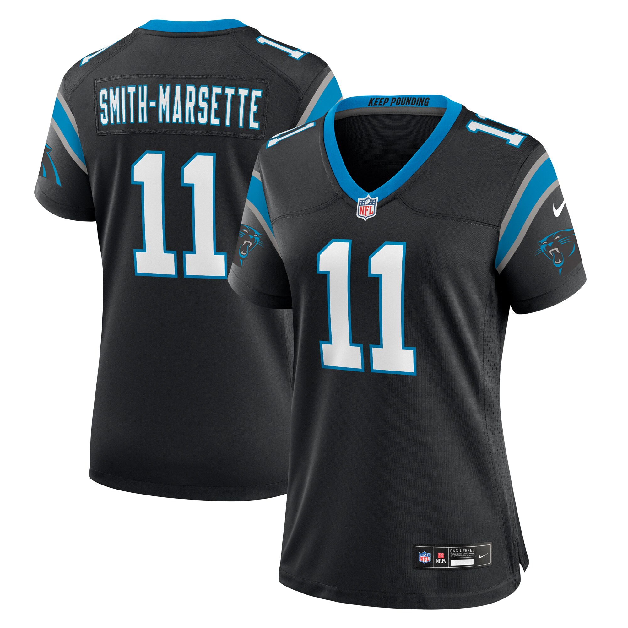 Ihmir Smith-Marsette Carolina Panthers Women's Team Game Jersey - Black - myjerseyhub