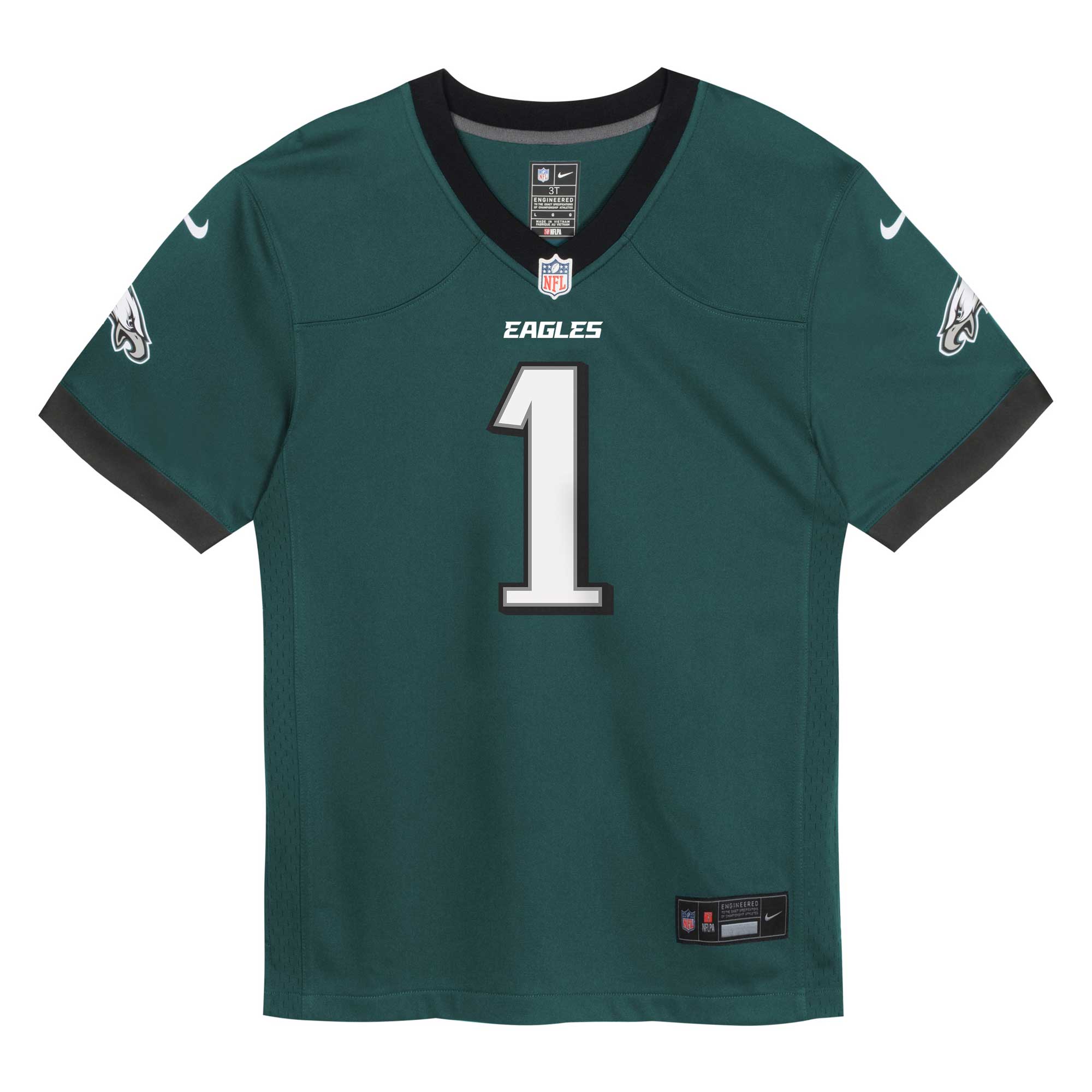 Jalen Hurts Philadelphia Eagles Preschool Game Jersey - Midnight Green - myjerseyhub
