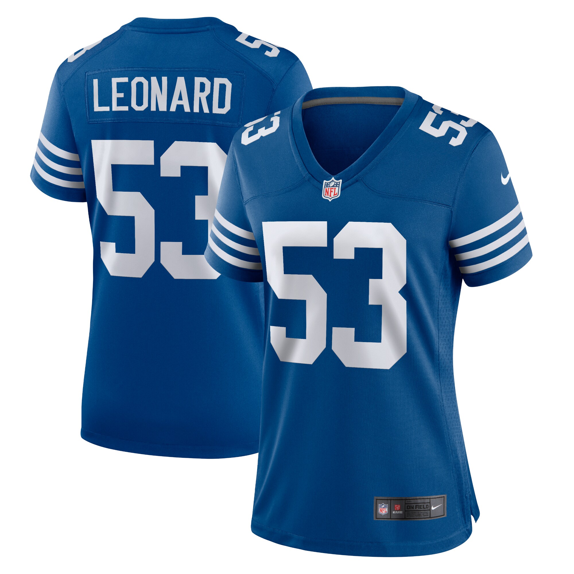 Shaquille Leonard Indianapolis Colts Women's Alternate Game Jersey - Royal - myjerseyhub