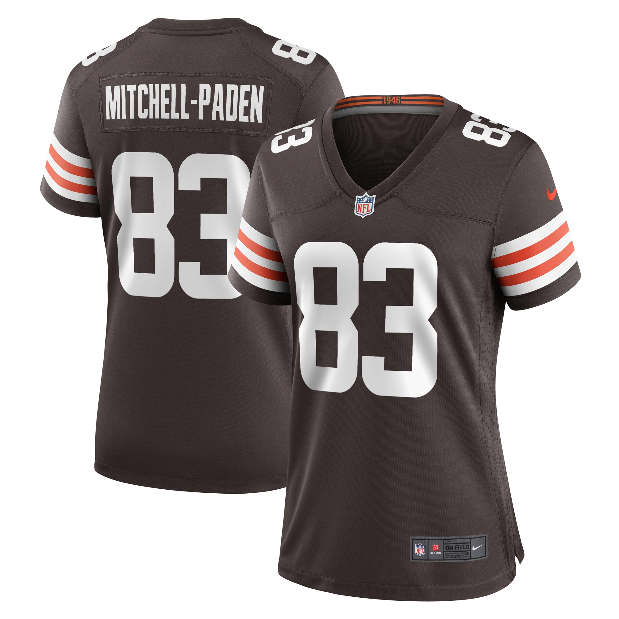Zaire Mitchell-Paden Cleveland Browns Women's Team Game Jersey - Brown - myjerseyhub