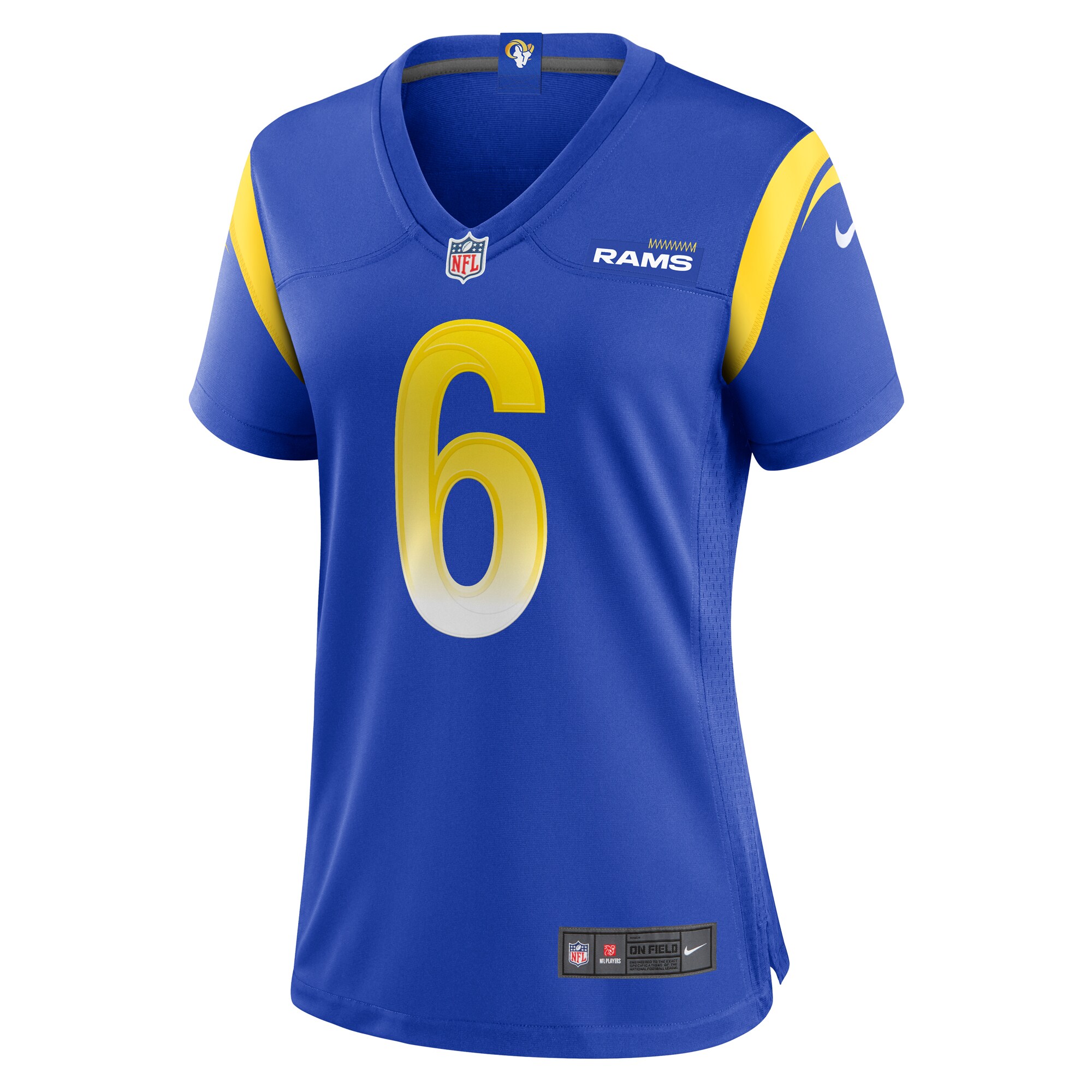 Tre'Vius Hodges-Tomlinson Los Angeles Rams Women's Team Game Jersey - Royal - myjerseyhub