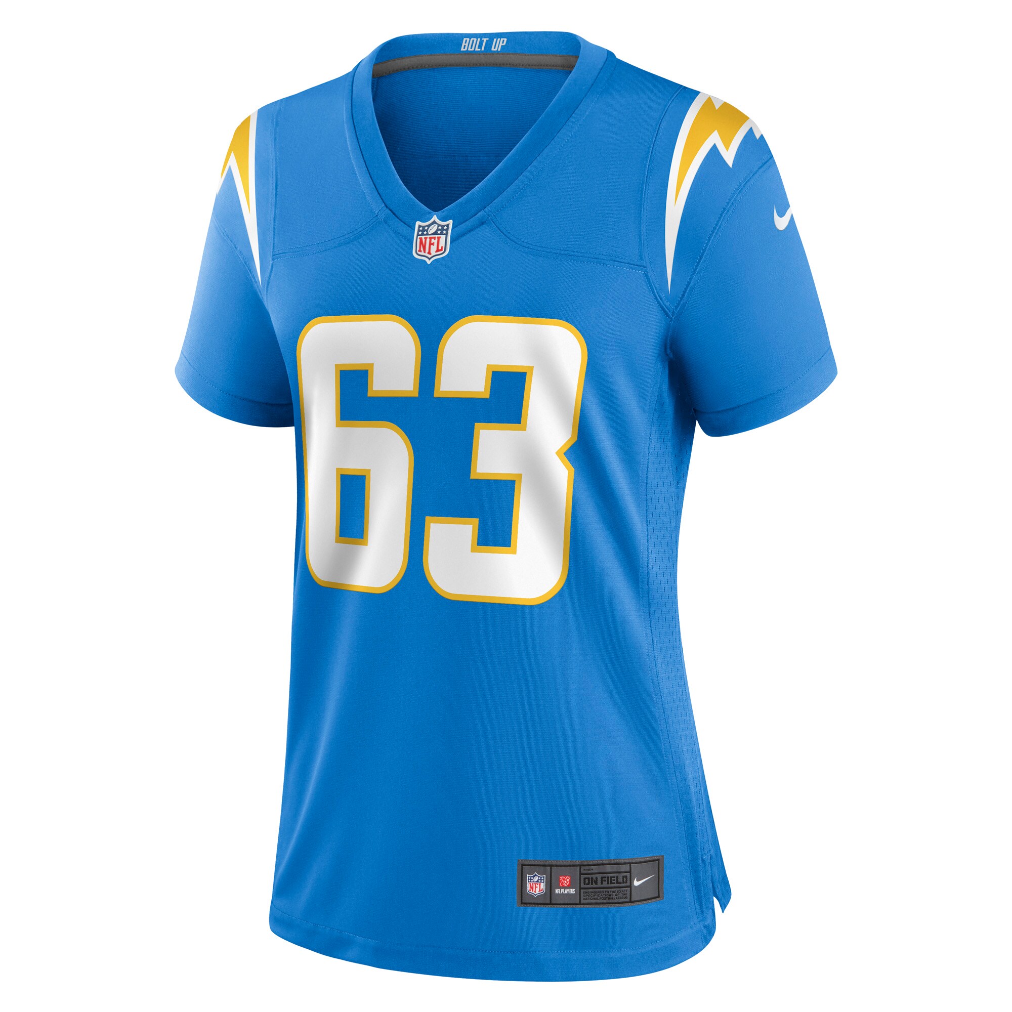 Corey Linsley Los Angeles Chargers Women's Game Player Jersey - Powder Blue - myjerseyhub