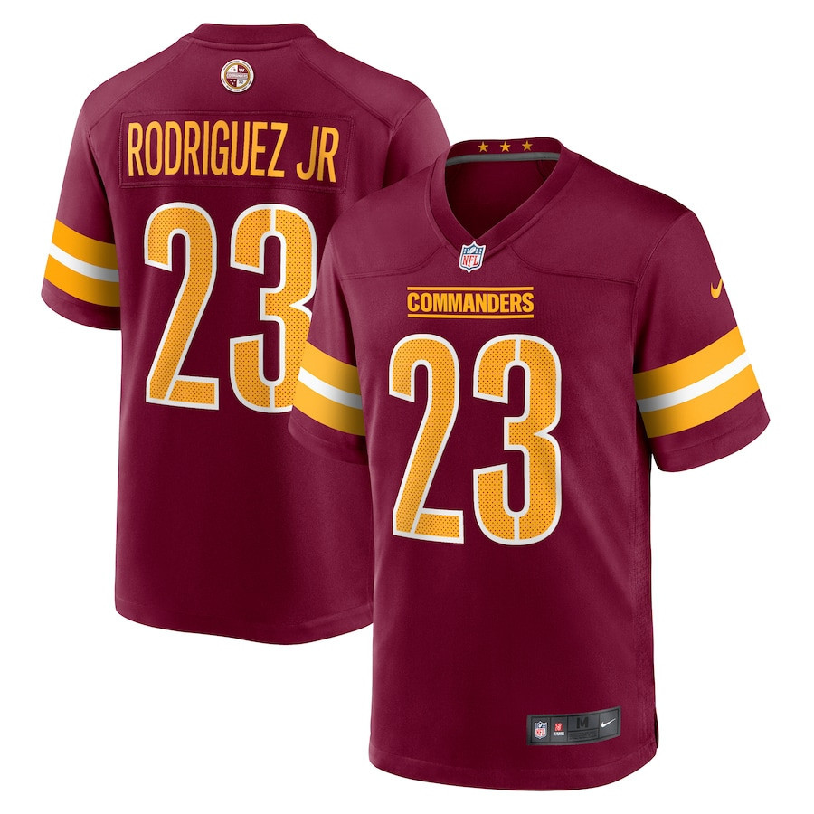 Chris Rodriguez Jr. 23 Washington Commanders Men Game Jersey - Burgundy - myjerseyhub