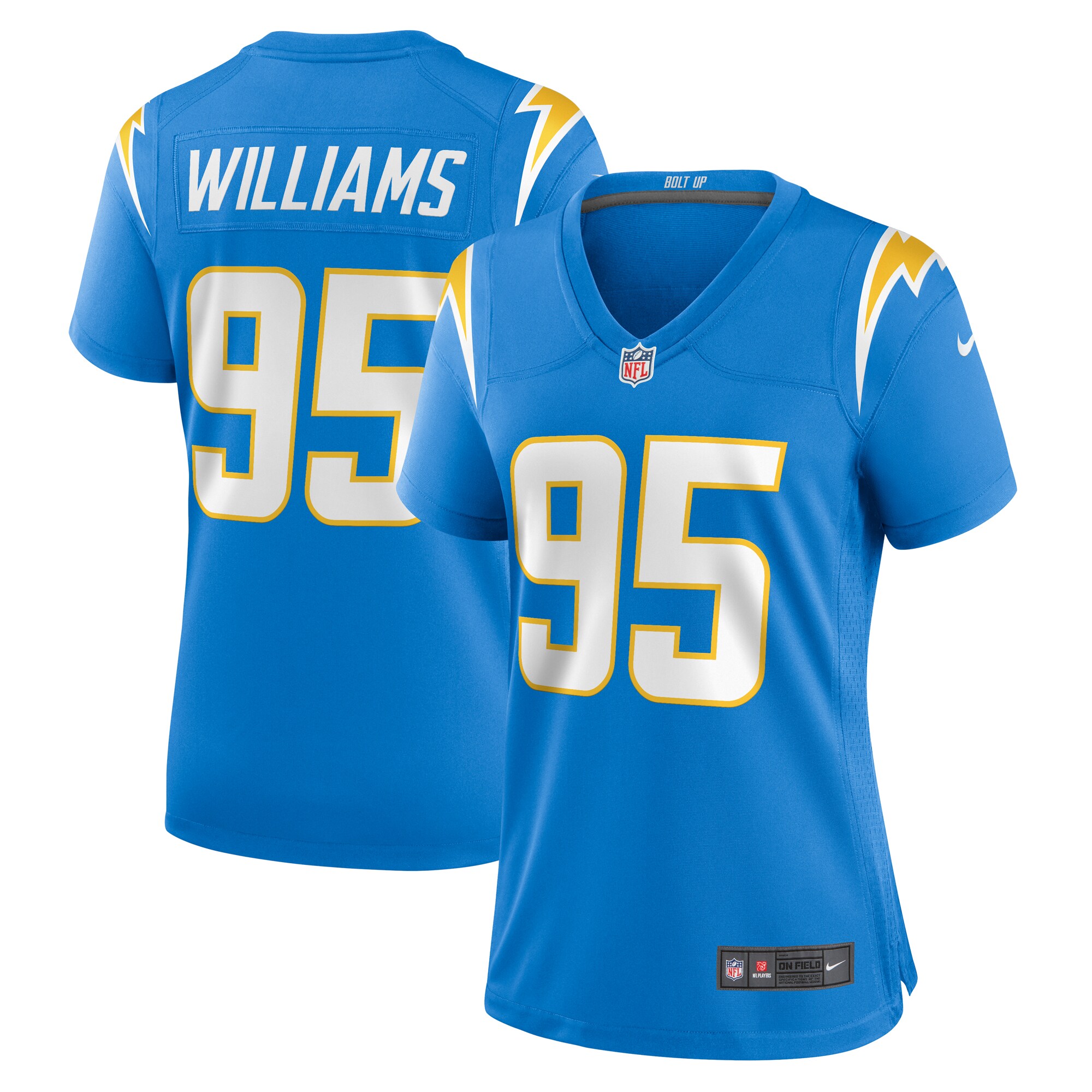 Nicholas Williams Los Angeles Chargers Women's Team Game Jersey - Powder Blue - myjerseyhub
