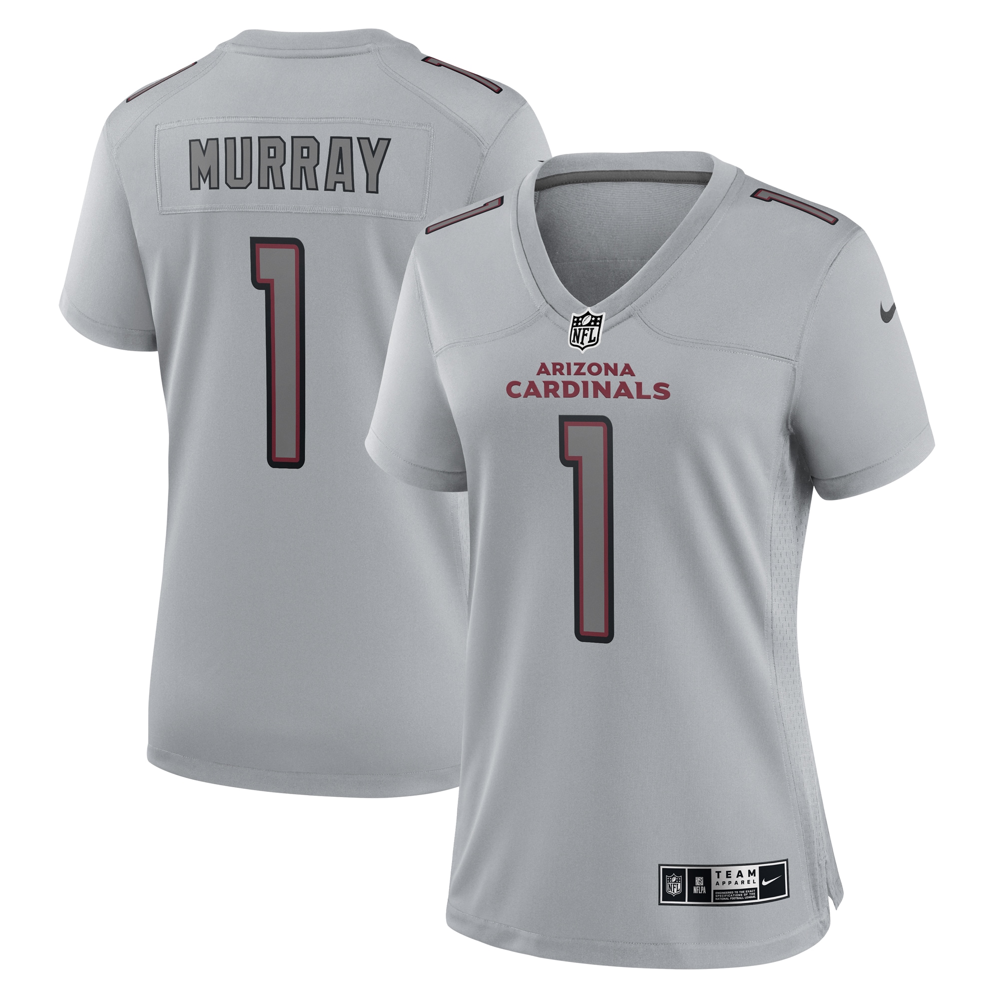 Kyler Murray Arizona Cardinals Women's Atmosphere Fashion Game Jersey - Gray - myjerseyhub