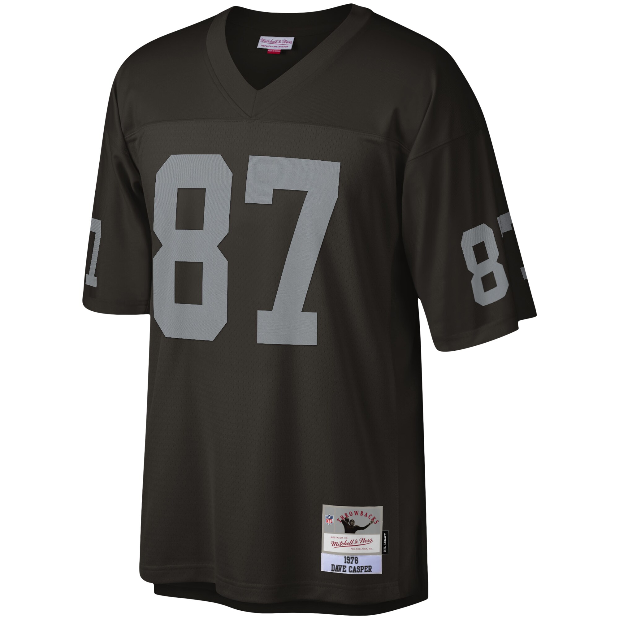 Dave Casper Las Vegas Raiders Mitchell & Ness Legacy Replica Jersey - Black - myjerseyhub