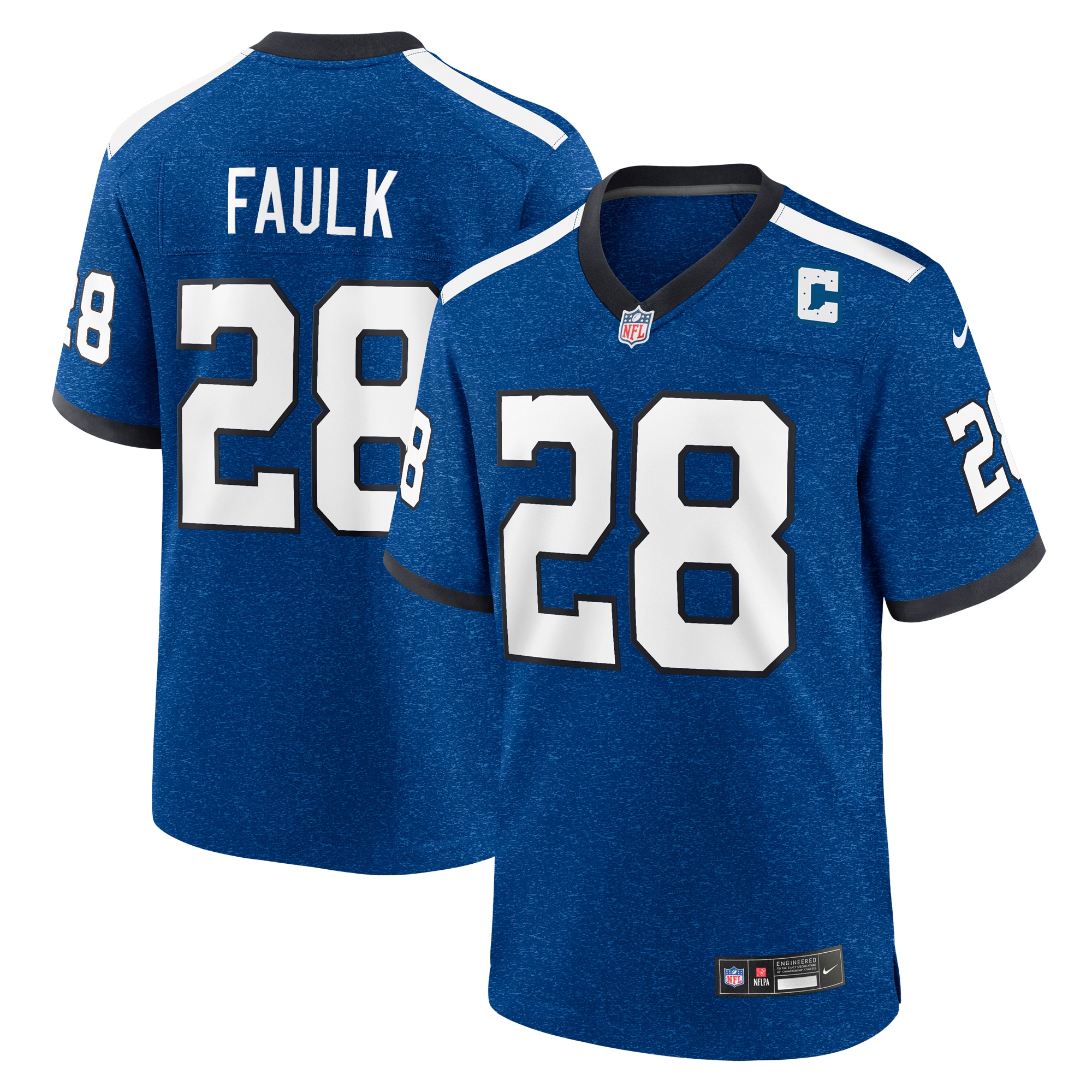 Marshall Faulk Indianapolis Colts Indiana Nights Alternate Game Jersey - Royal - myjerseyhub