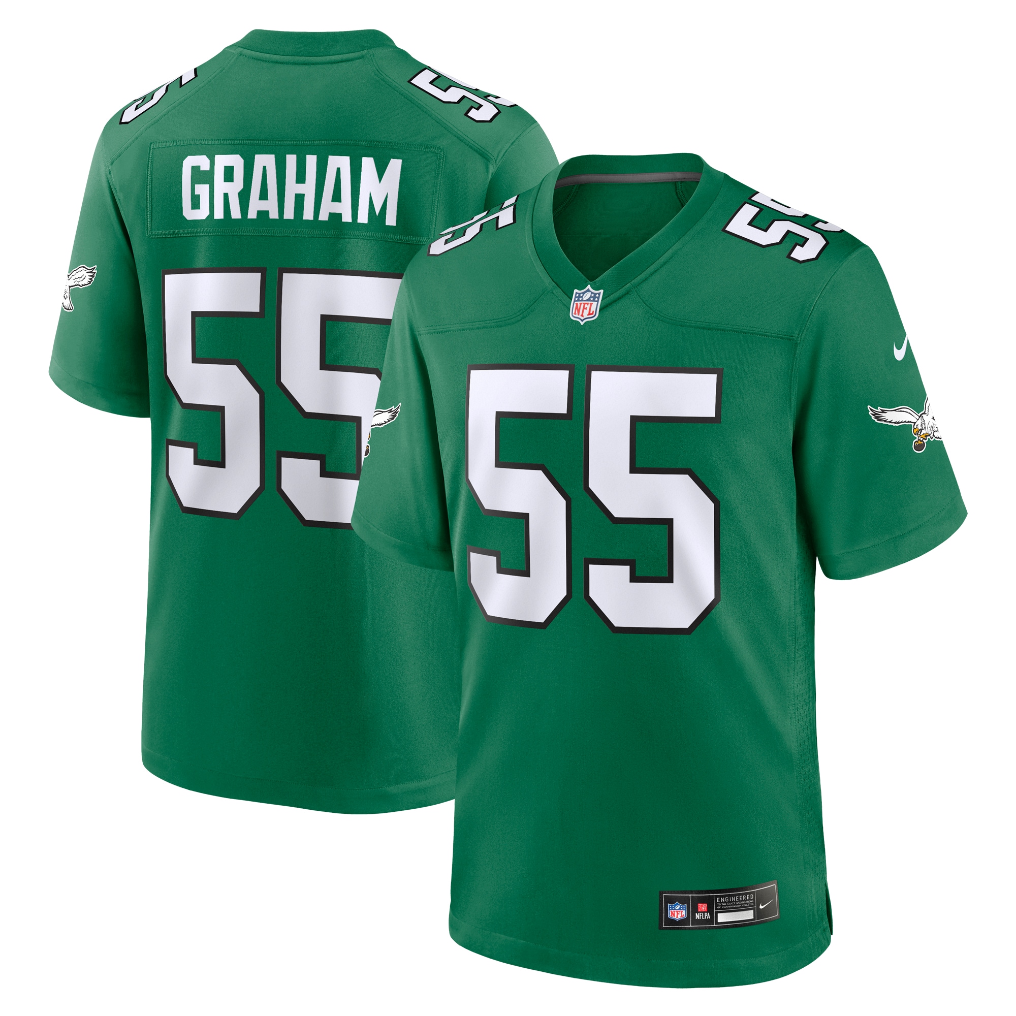 Brandon Graham Philadelphia Eagles Alternate Game Jersey - Kelly Green - myjerseyhub