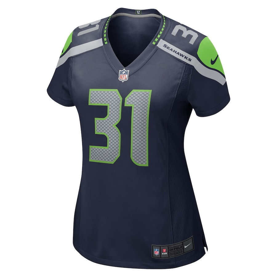 Kam Chancellor 31 Seattle Seahawks Women Retired Game Jersey - College Navy - myjerseyhub