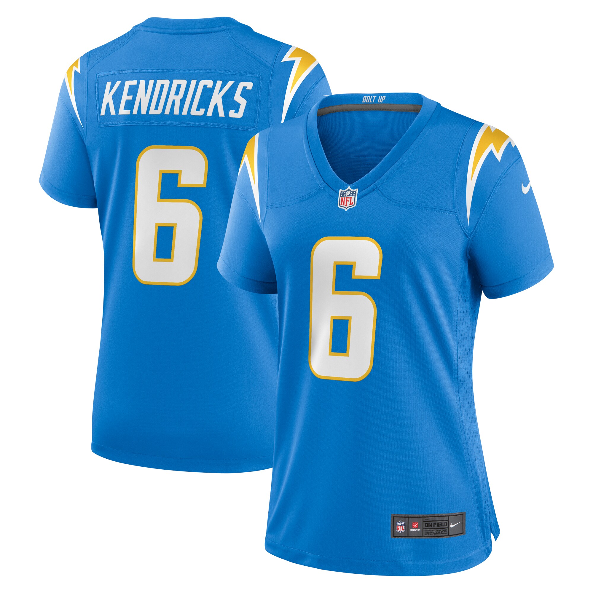 Eric Kendricks Los Angeles Chargers Women's Game Player Jersey - Powder Blue - myjerseyhub