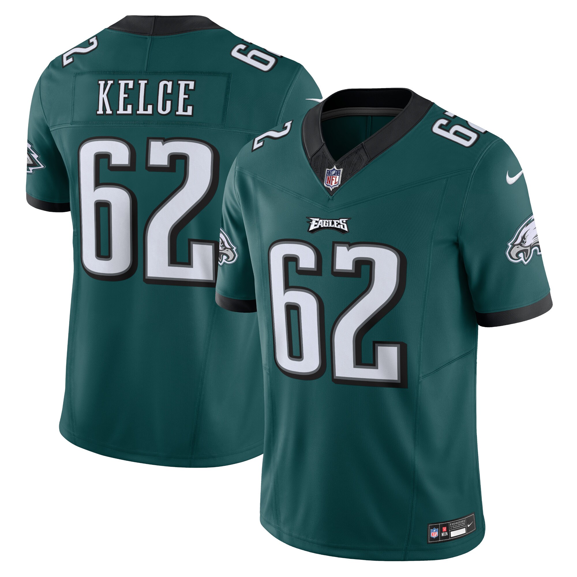 Jason Kelce Philadelphia Eagles Vapor F.U.S.E. Limited Jersey - Midnight Green - myjerseyhub