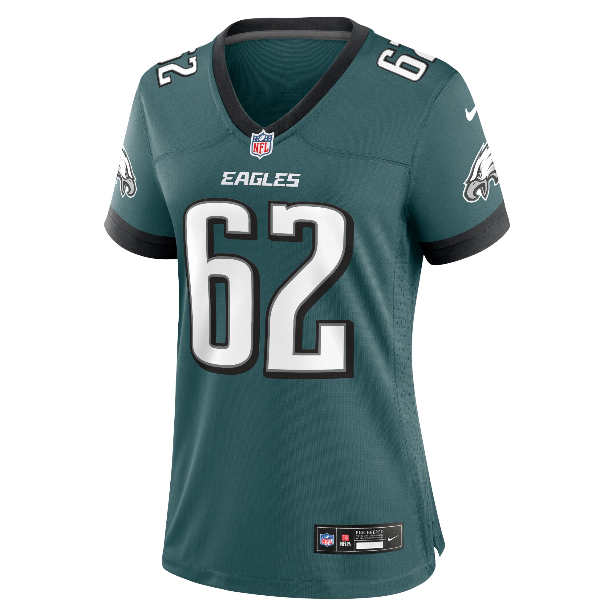 Jason Kelce Philadelphia Eagles Women's Team Game Jersey - Midnight Green - myjerseyhub