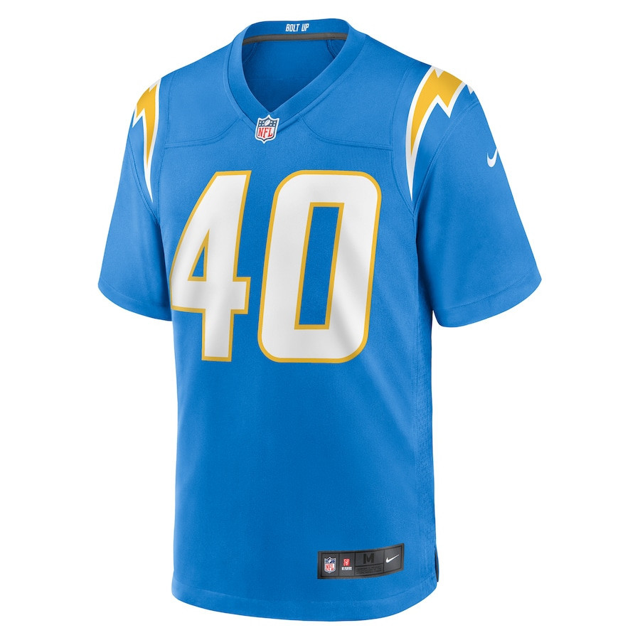 Stephen Anderson 40 Los Angeles Chargers Game Men Jersey - Powder Blue - myjerseyhub