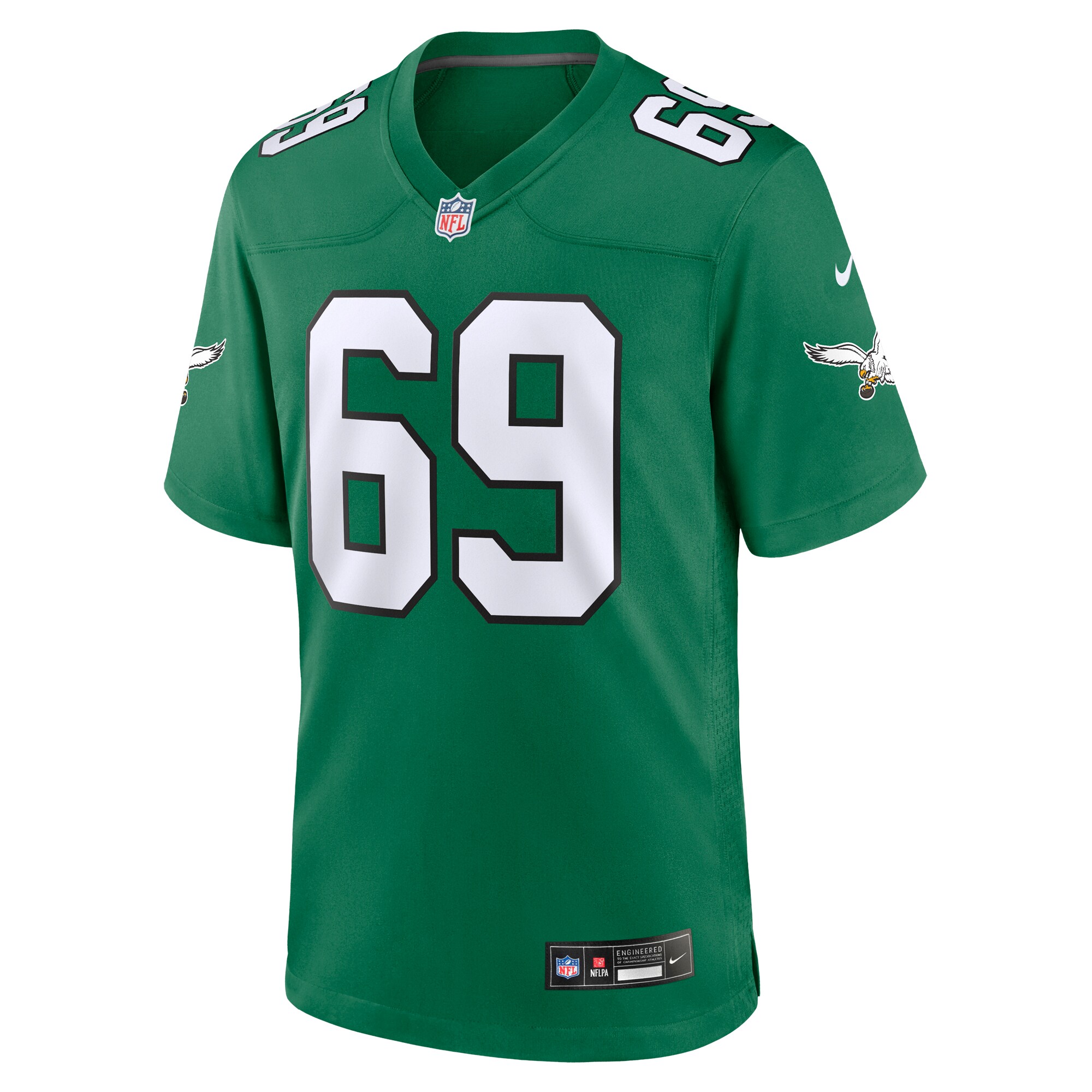 Landon Dickerson Philadelphia Eagles Alternate Game Jersey - Kelly Green - myjerseyhub